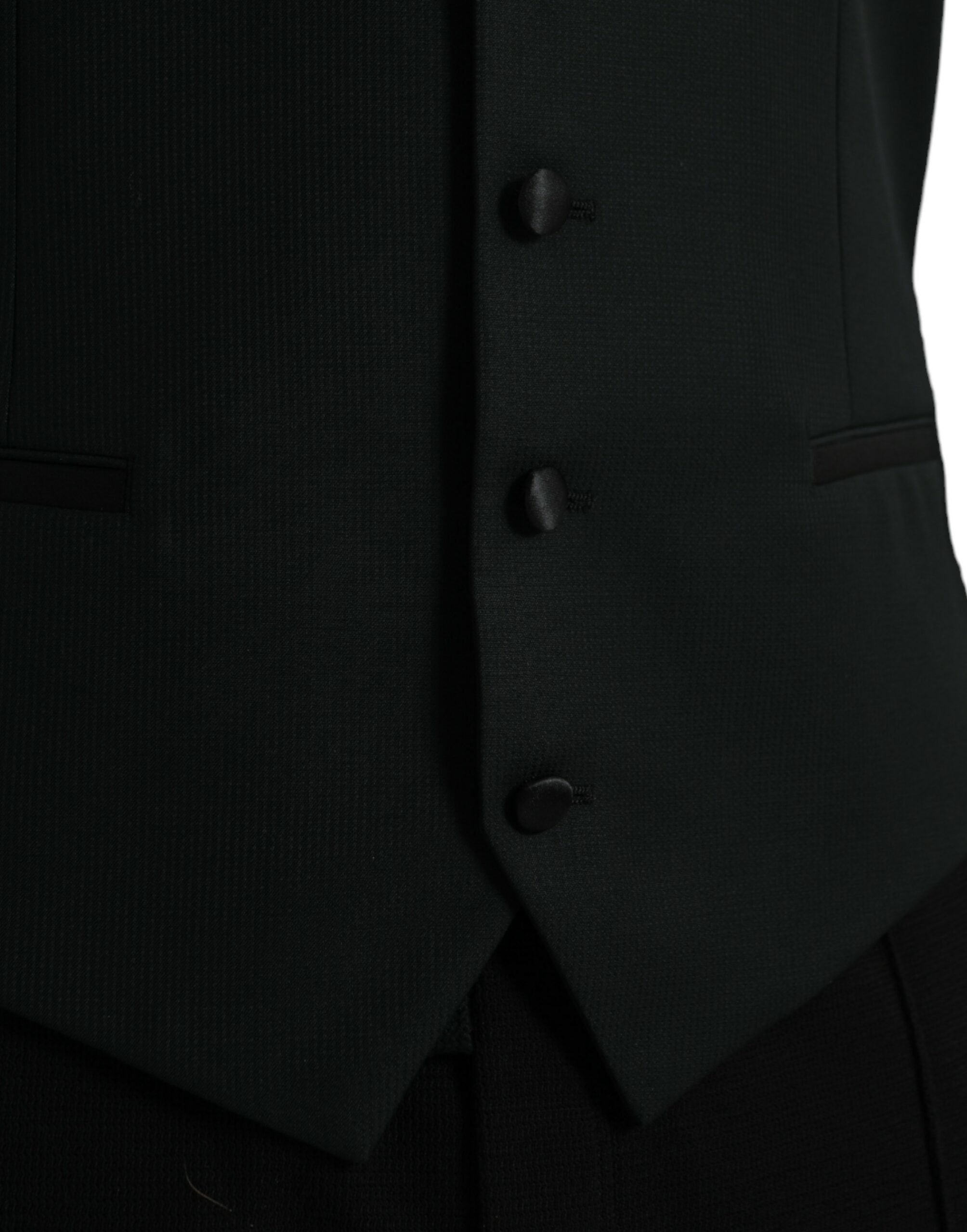 Dolce & Gabbana Svart Ullväst Klänning Formell Väst