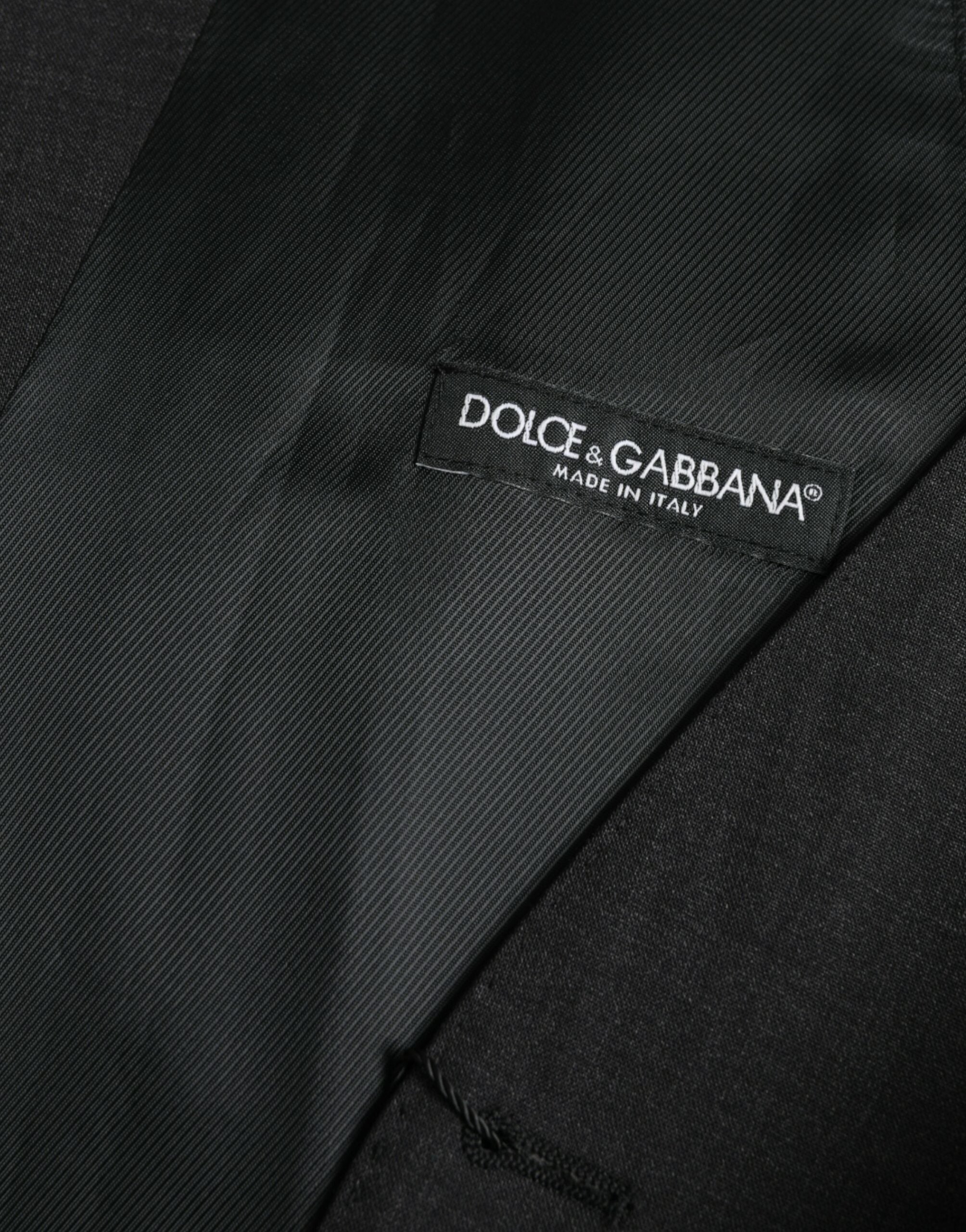 Dolce & Gabbana Svart Bomullsväst Klänning Formell Väst