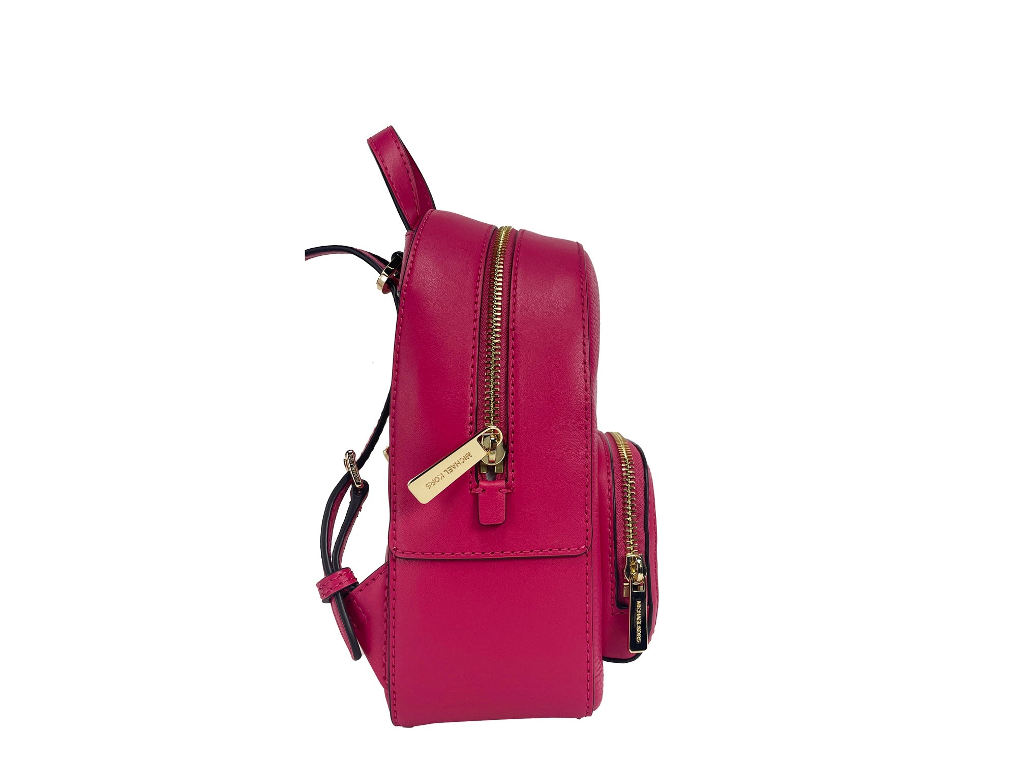 Michael Kors Jaycee Mini XS Pebbled Läder Ryggsäck Med Dragkedja Och Fickor