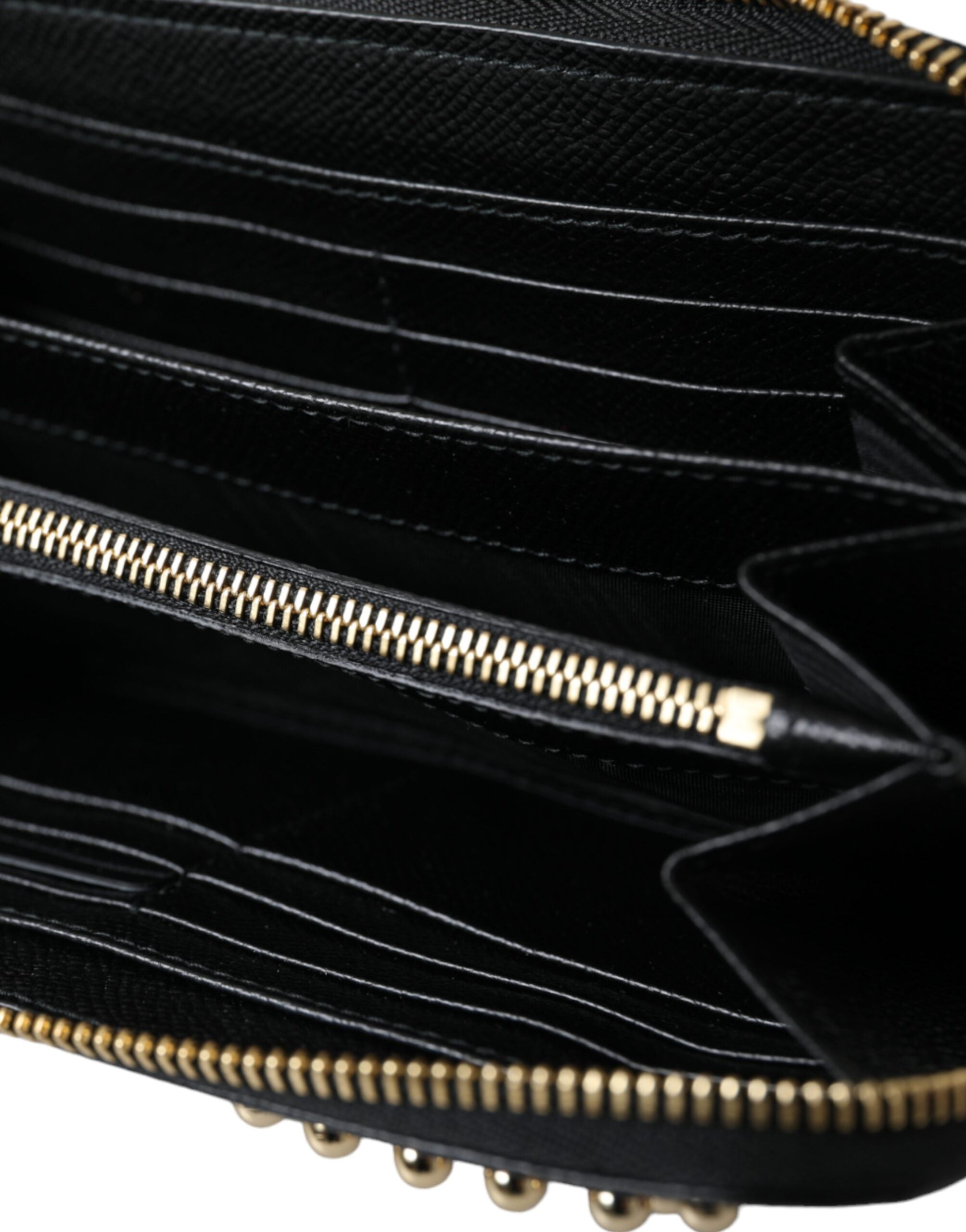 Dolce & Gabbana Black Blue Leather