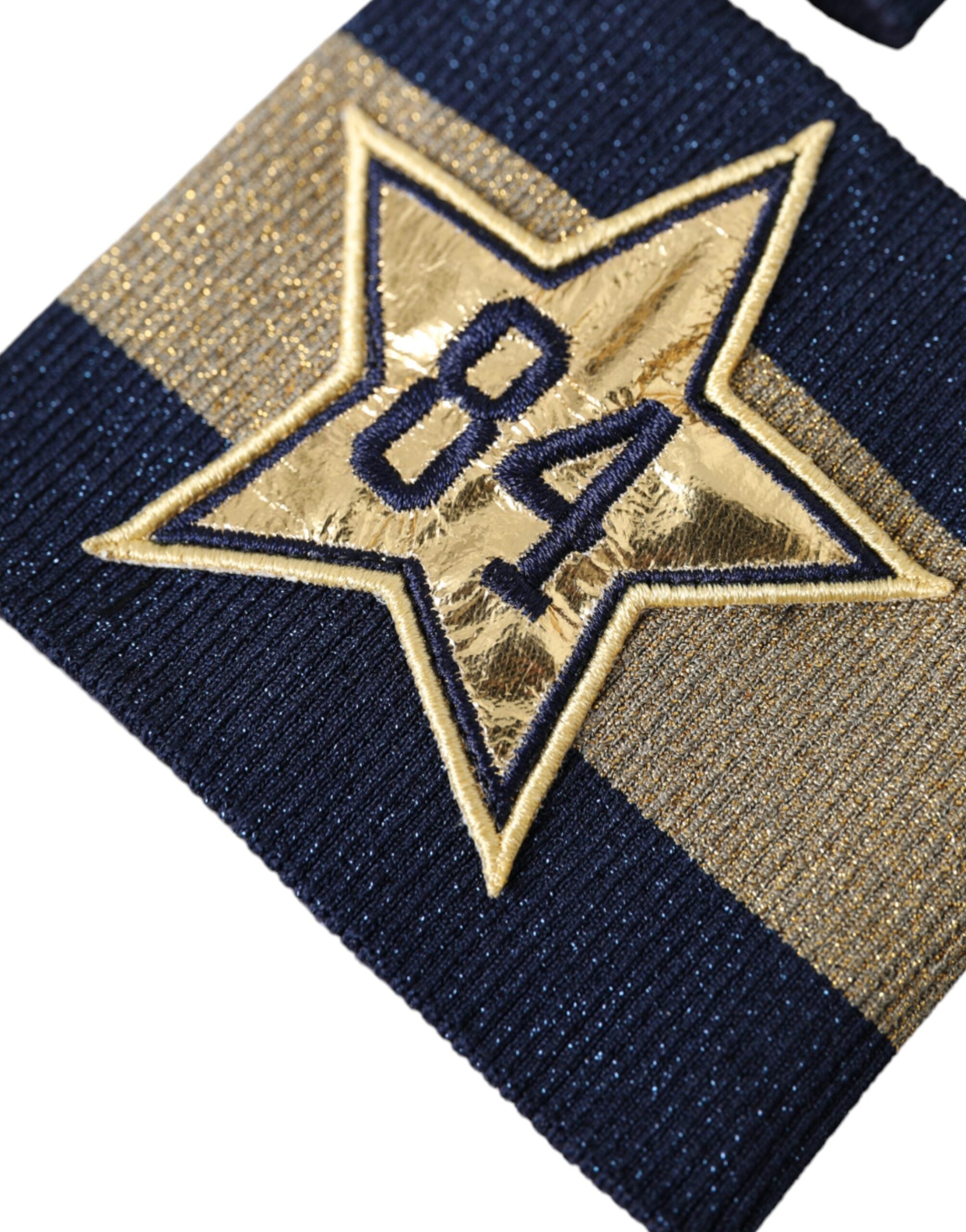 Dolce & Gabbana Svart Guld Logo Star 84 Viskosarmband
