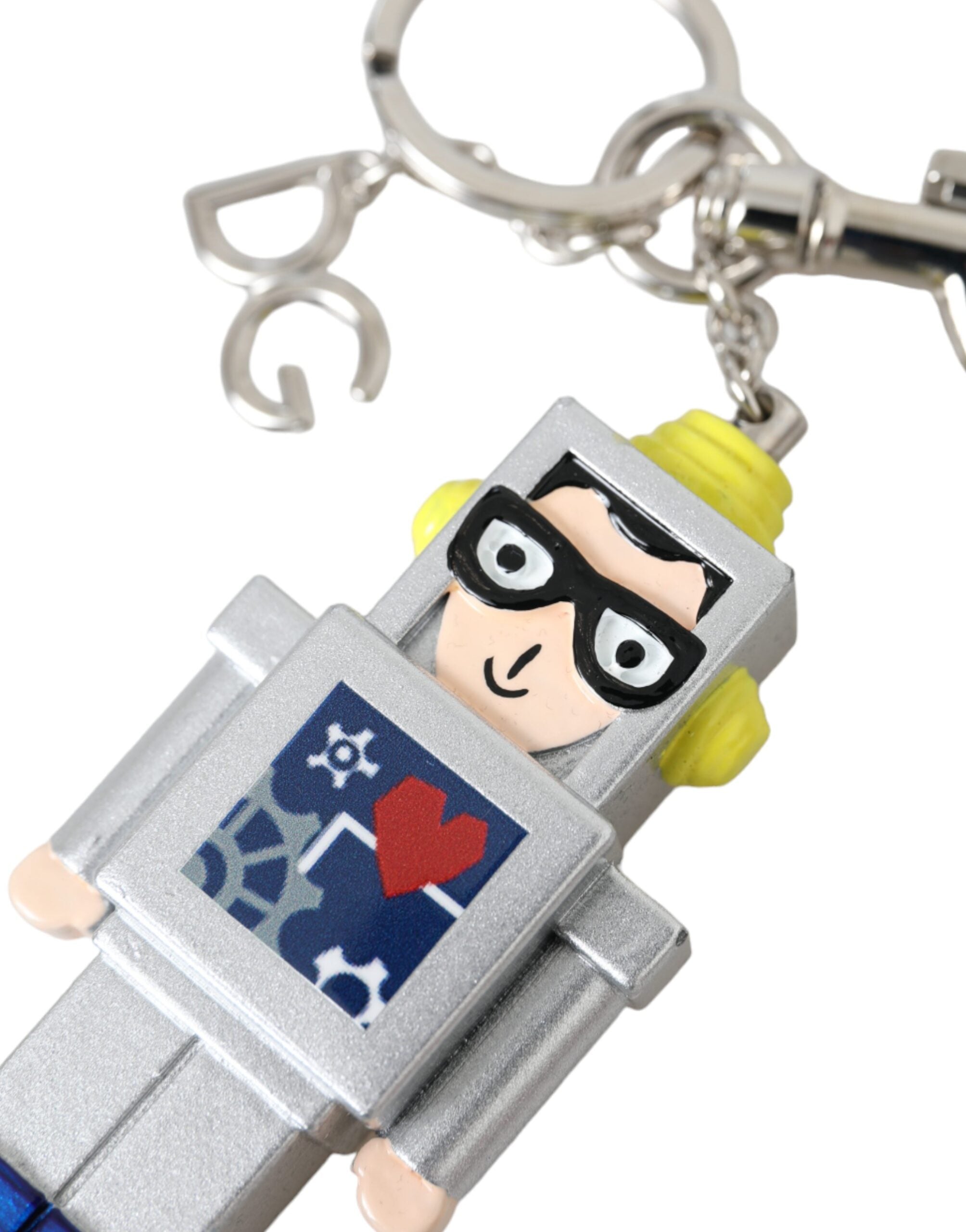 Dolce & Gabbana Flerfärgad Astronaut Rymdnyckelring i Metall med Logotyp