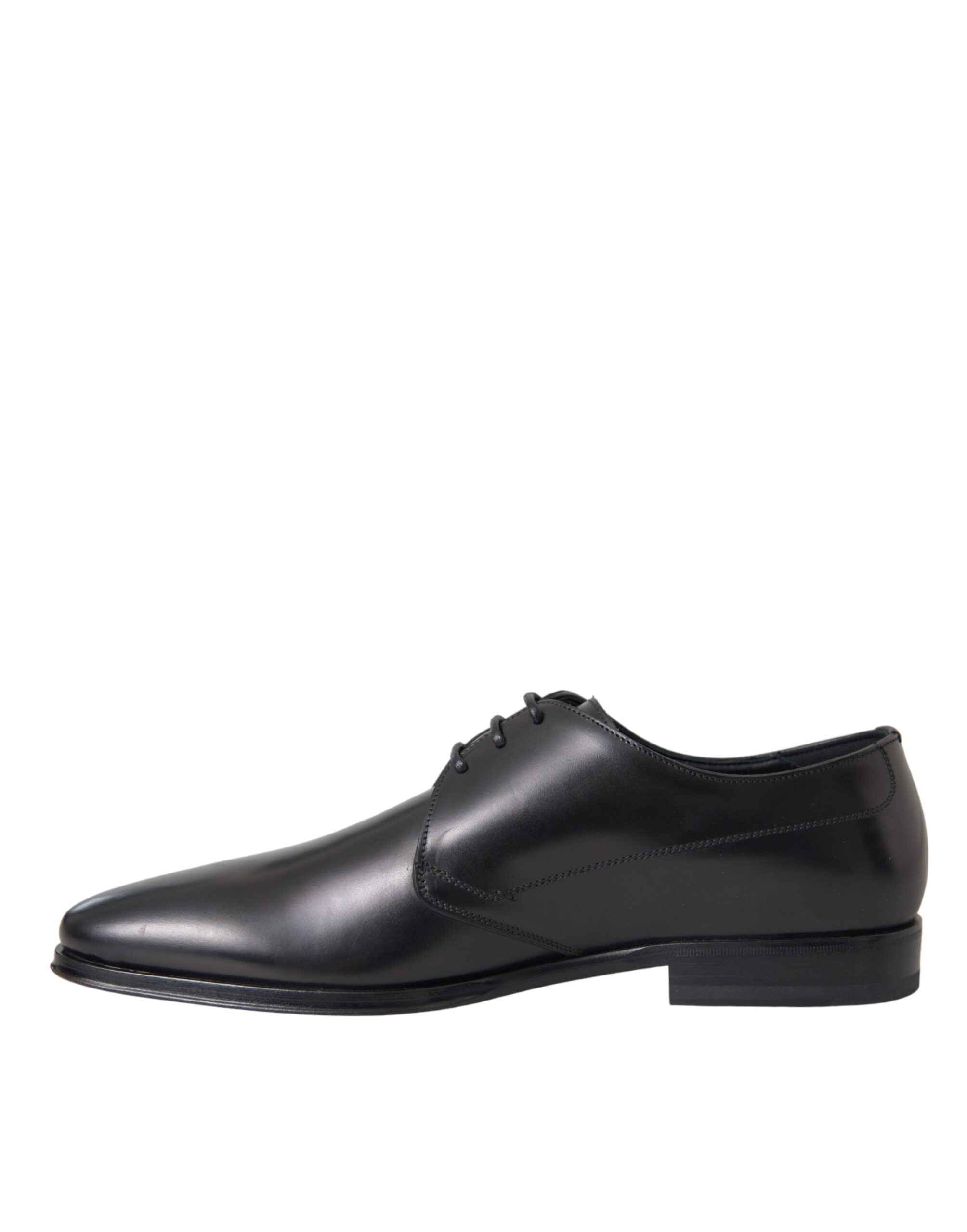 Dolce & Gabbana Svarta Läder Derby Formella Klädskor Herr