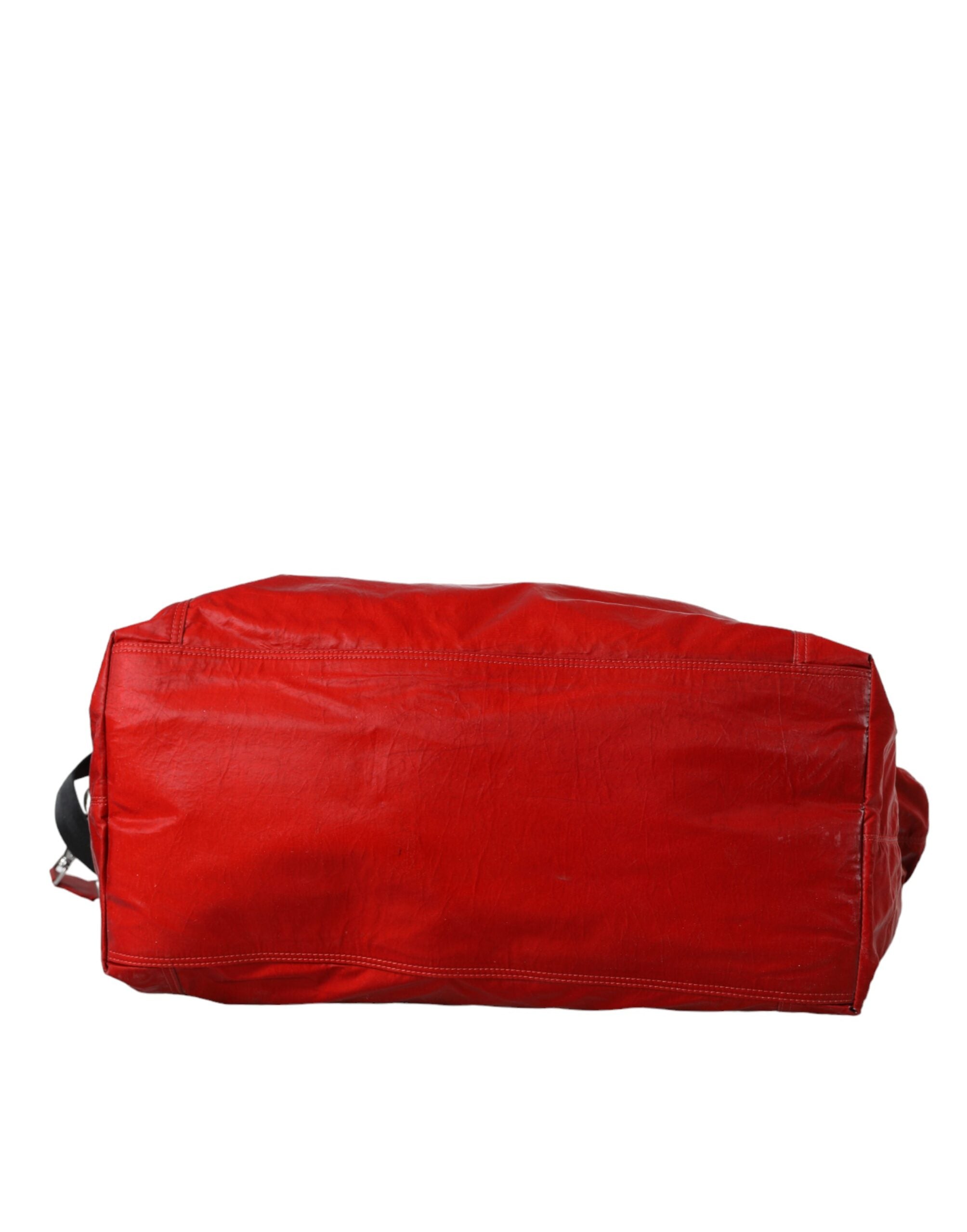 Dolce & Gabbana Röd Nylon Kalvskinn Hand Axelremsväska