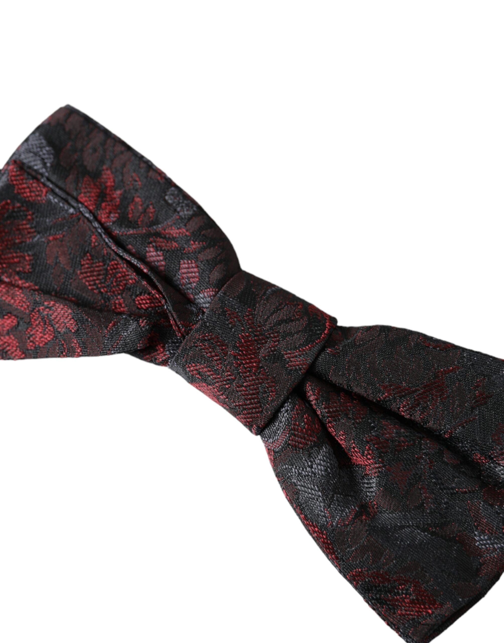 Dolce & Gabbana Röd Svart Blommig Justerbar Halsringning Herrfluga