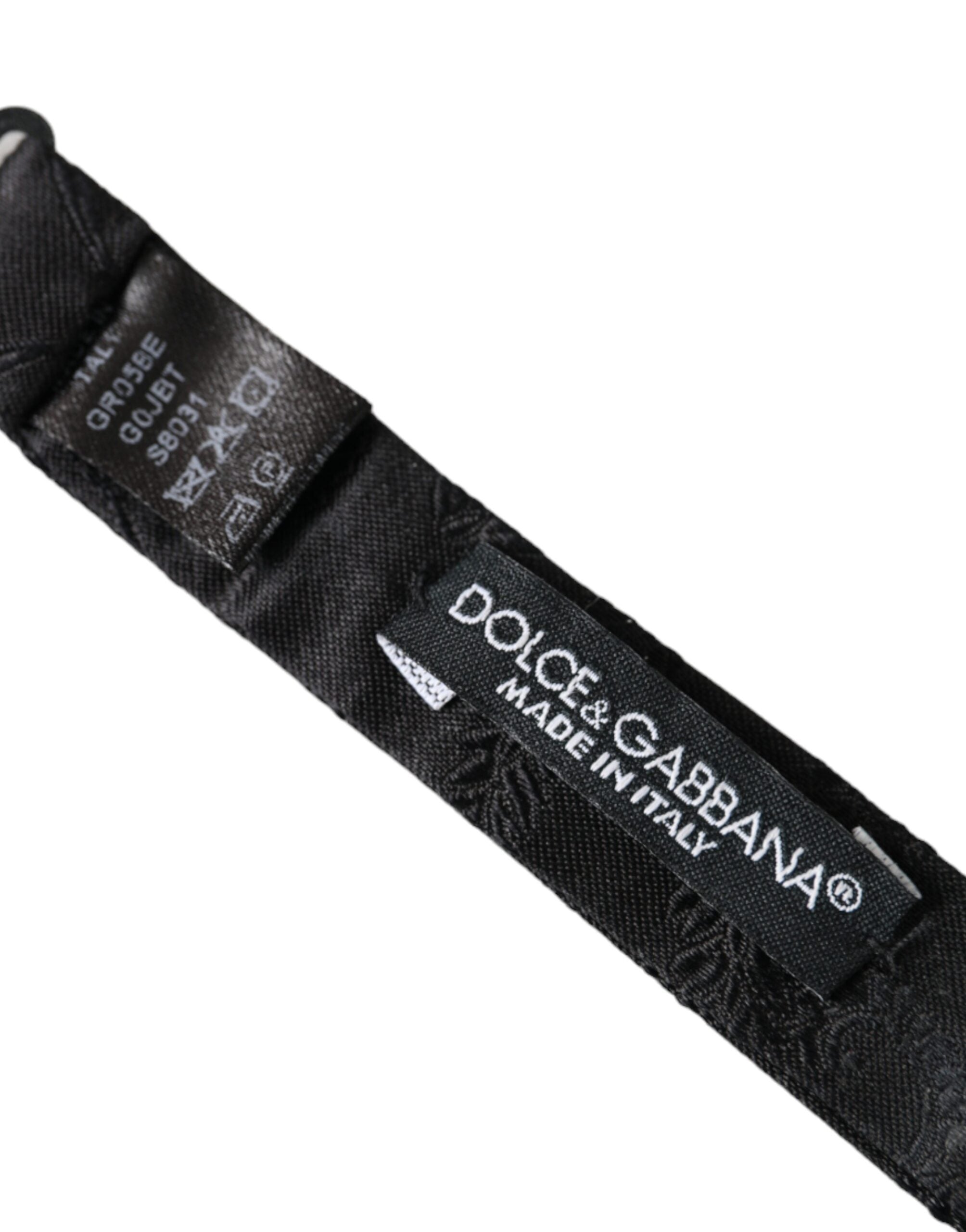 Dolce & Gabbana Flerfärgad Fantasy Sidenfluga med Justerbar Halsringning