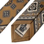 Dolce & Gabbana Gul 100% Siden Hjultryck Justerbar Herrslips