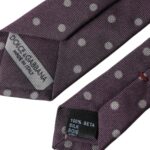 Dolce & Gabbana Lila 100% Sidenprickig Justerbar Herrslips