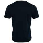 Dolce & Gabbana Mörkblå bomulls-t-shirt med rund hals och korta ärmar