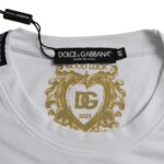 Dolce & Gabbana Vit bomulls-t-shirt med rund hals och kort ärm