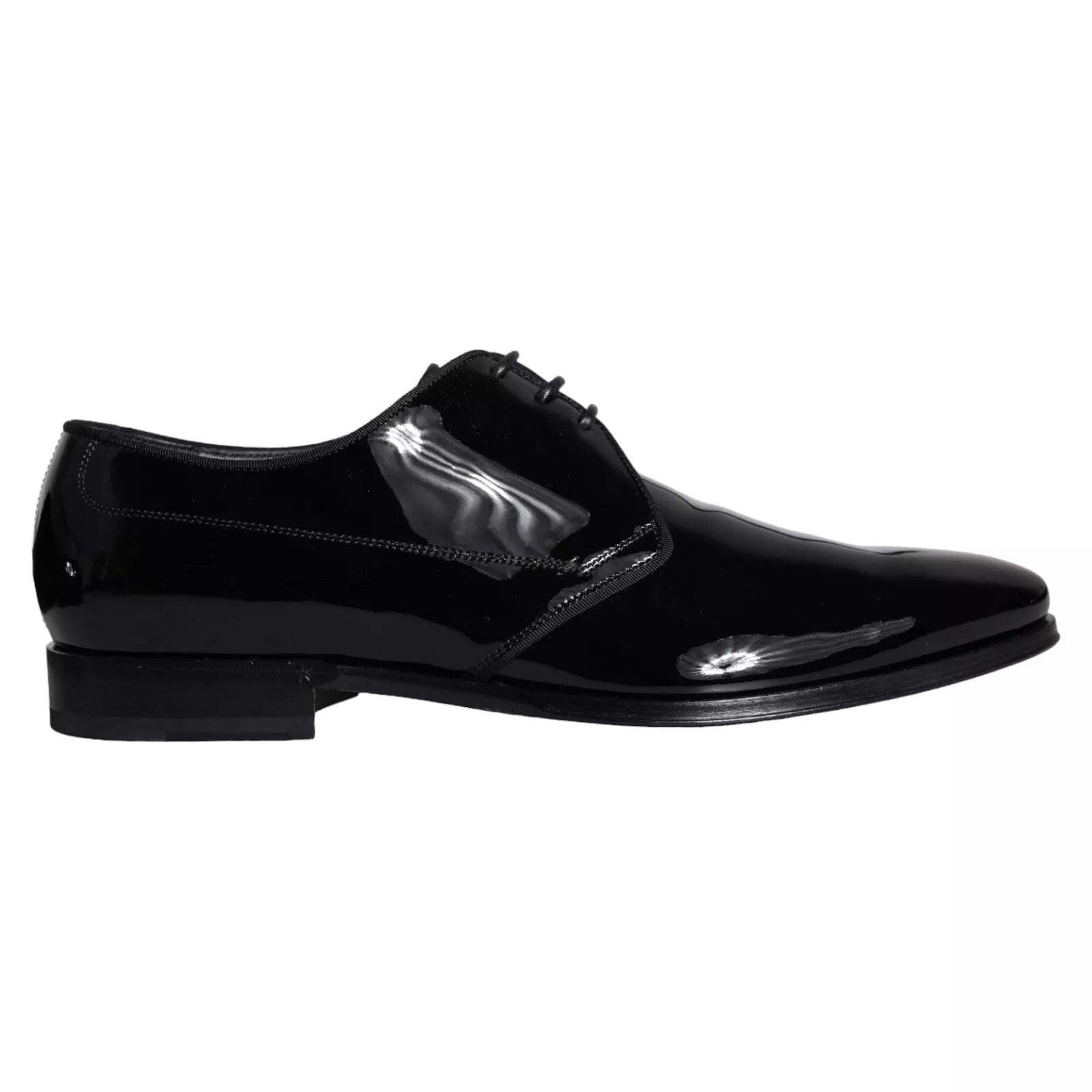 Dolce & Gabbana Svarta Derbyskor i Kalvskinn och Läder för Herr