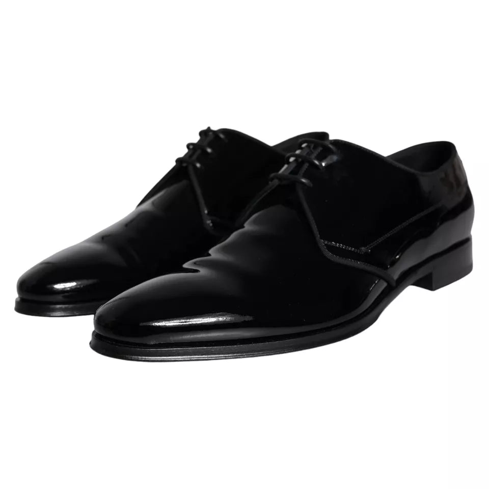 Dolce & Gabbana Svarta Derbyskor i Kalvskinn och Läder för Herr