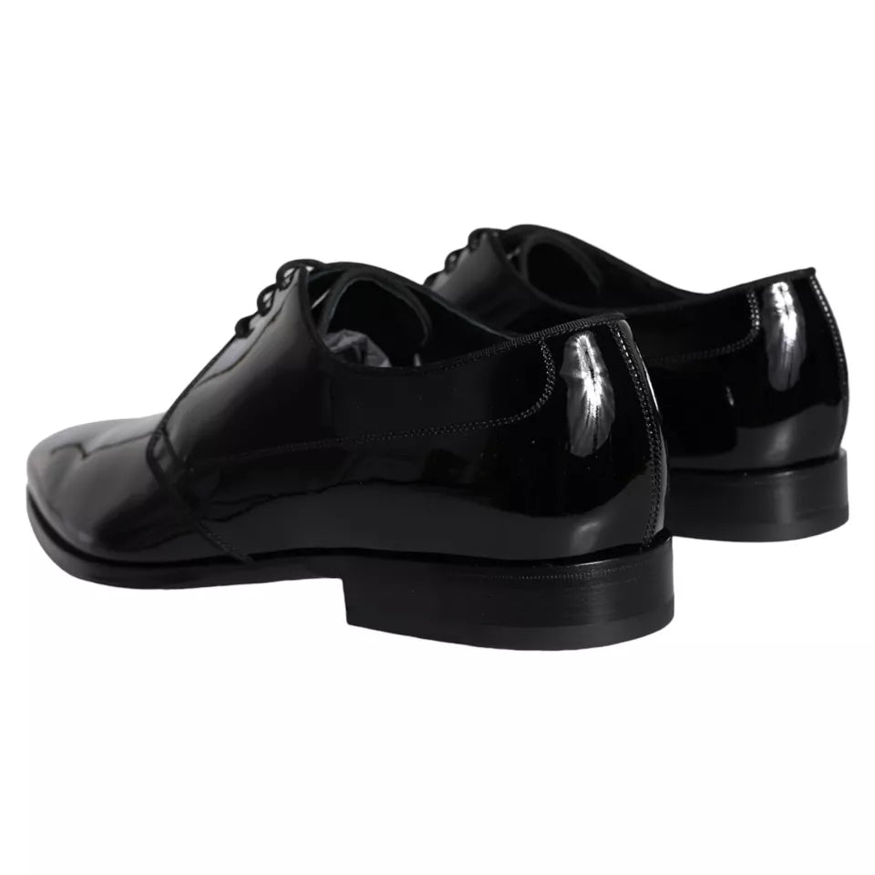 Dolce & Gabbana Svarta Derbyskor i Kalvskinn och Läder för Herr
