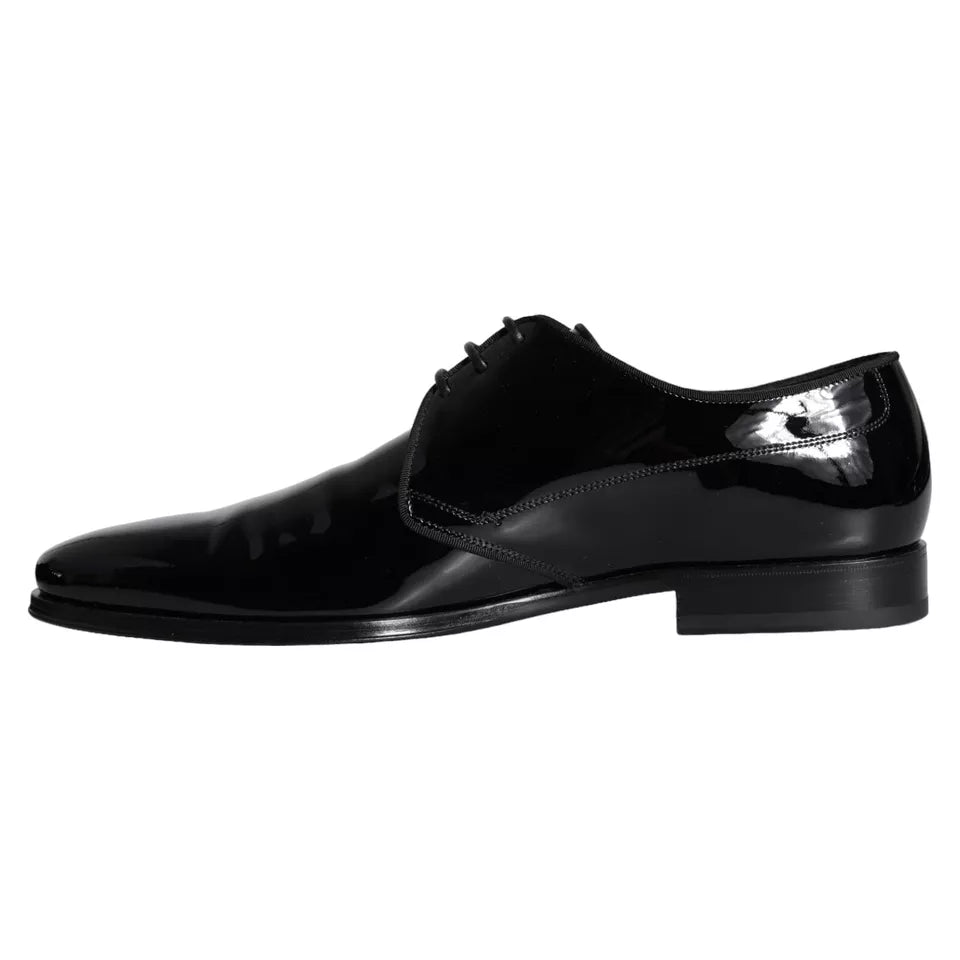 Dolce & Gabbana Svarta Derbyskor i Kalvskinn och Läder för Herr
