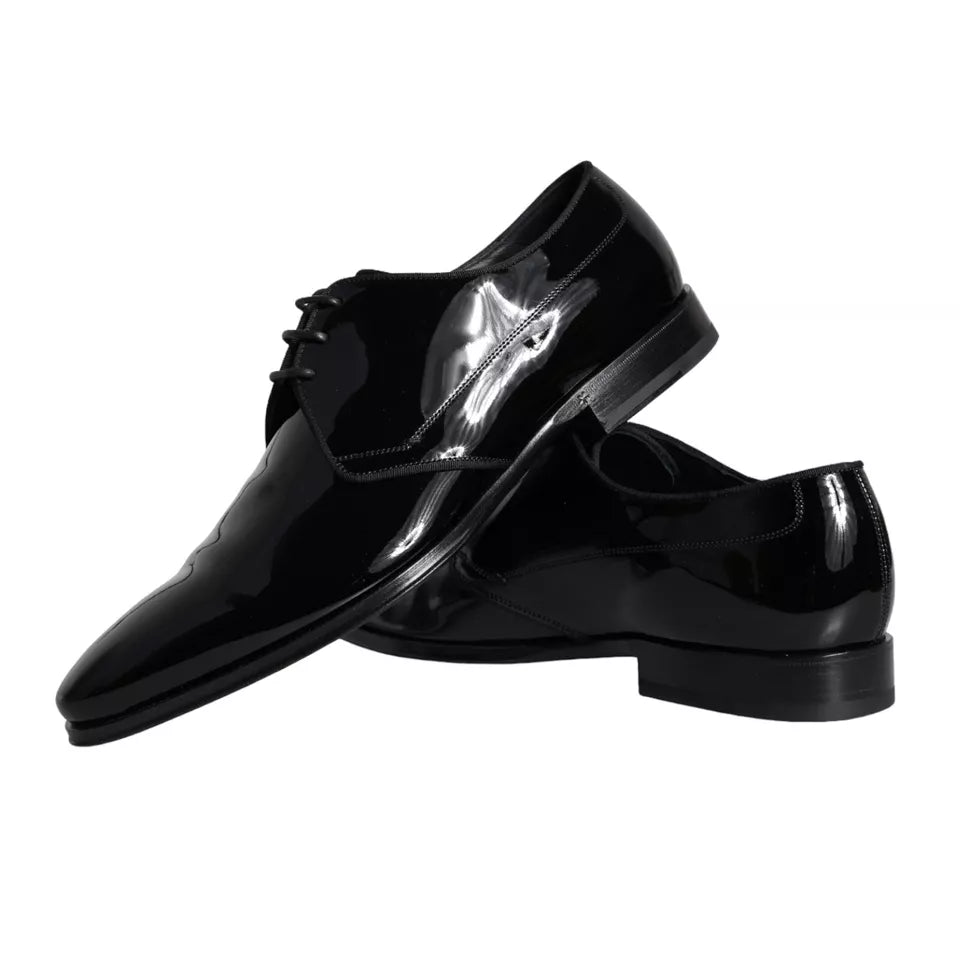 Dolce & Gabbana Svarta Derbyskor i Kalvskinn och Läder för Herr