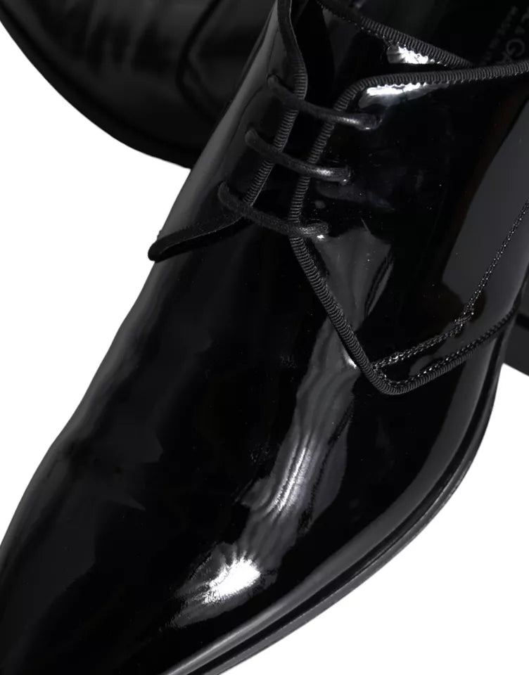 Dolce & Gabbana Svarta Derbyskor i Kalvskinn och Läder för Herr