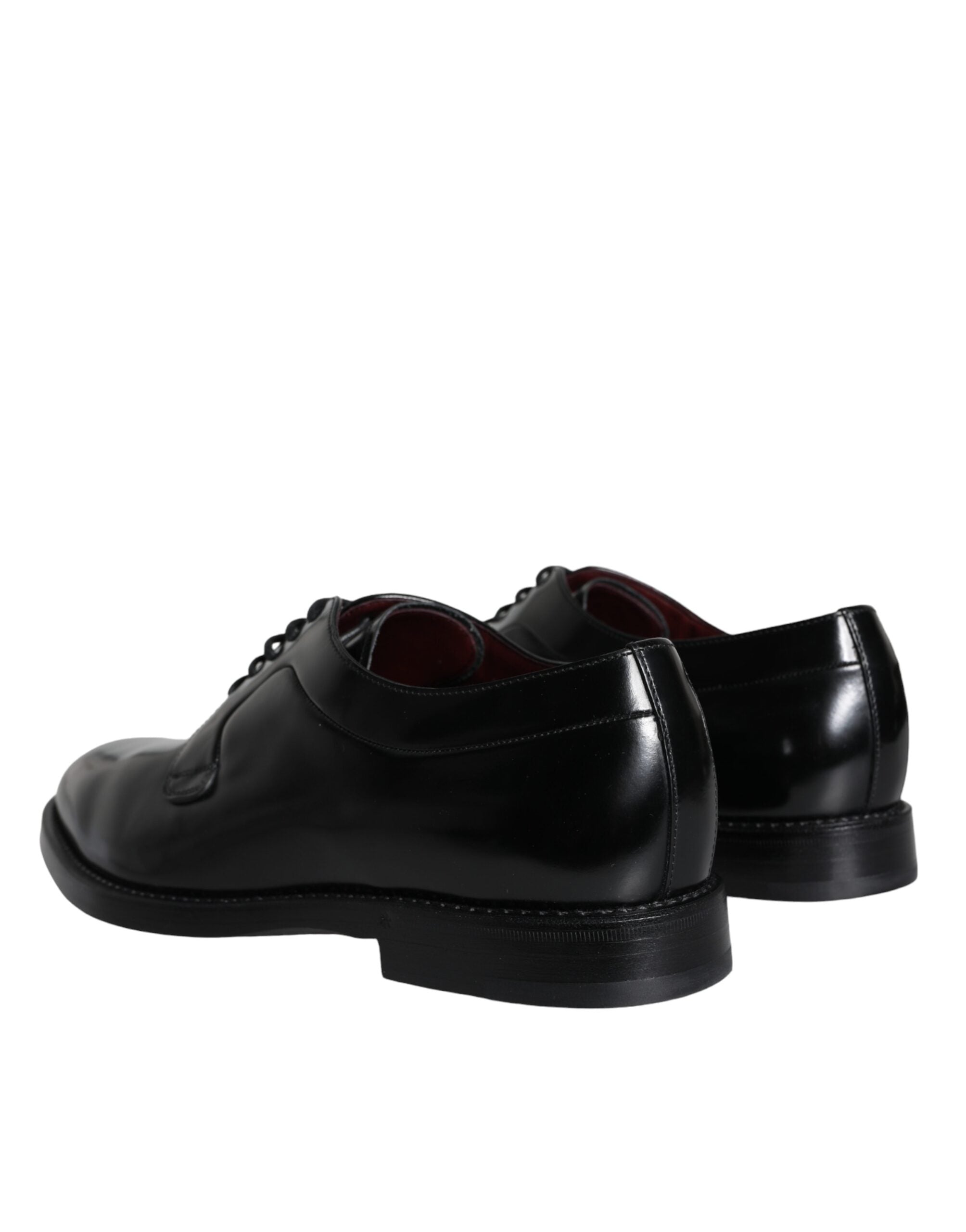 Dolce & Gabbana Svarta Derbyskor i Kalvskinn och Läder för Herr
