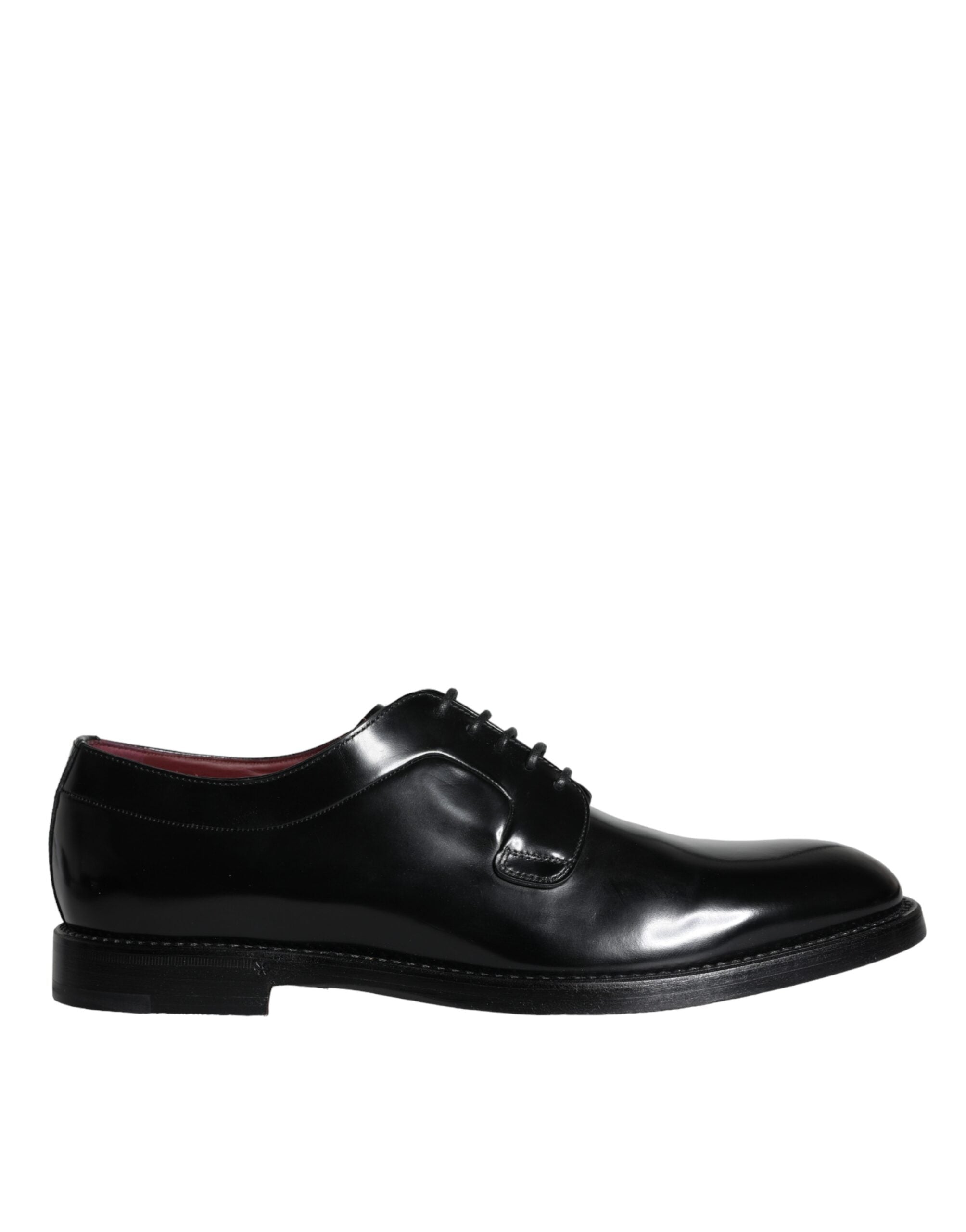 Dolce & Gabbana Svarta Derbyskor i Kalvskinn och Läder för Herr