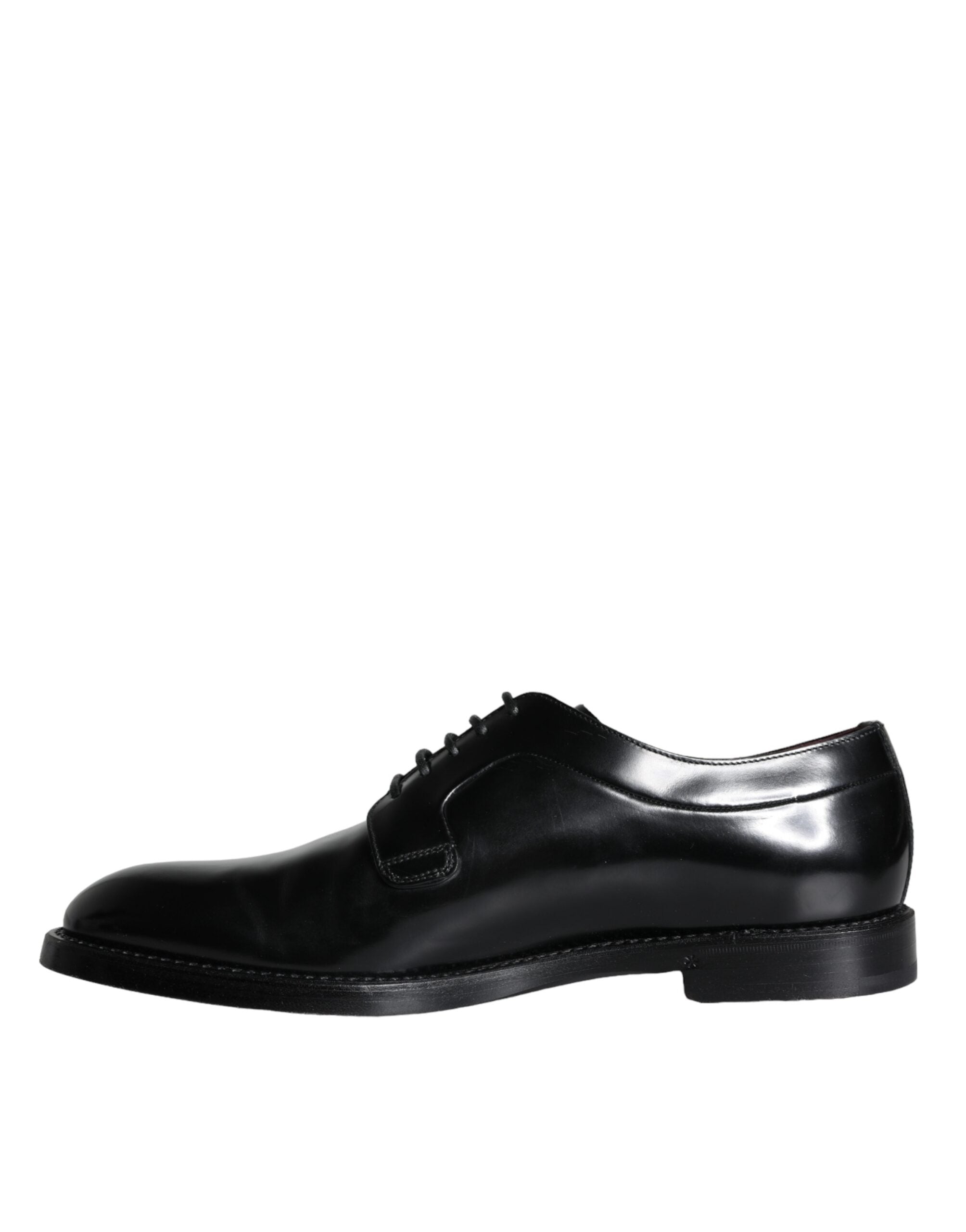 Dolce & Gabbana Svarta Derbyskor i Kalvskinn och Läder för Herr