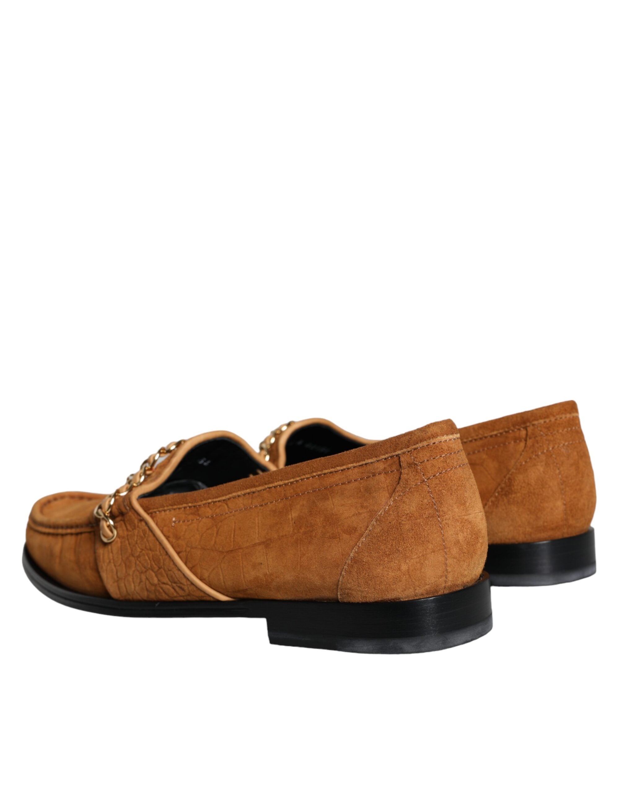 Dolce & Gabbana Bruna Sammetsläder Mocassin Slip On Skor Med Logotyp