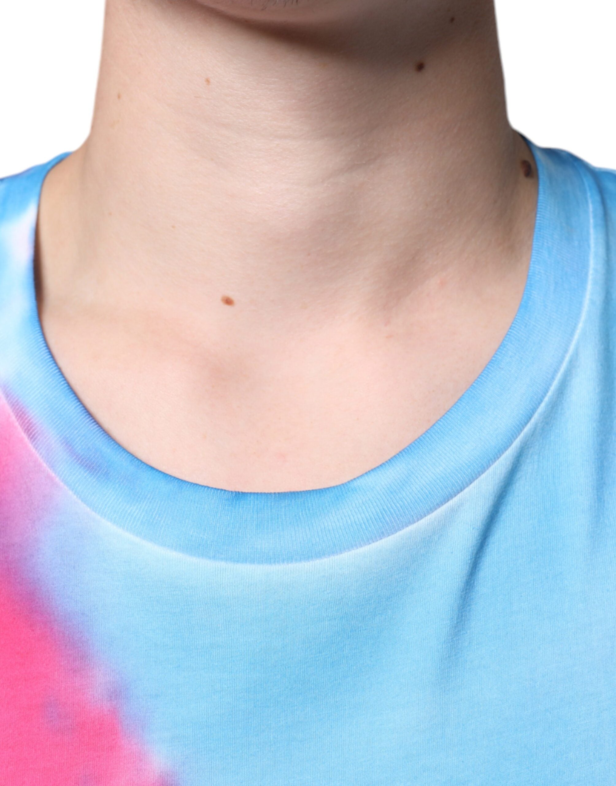 Dolce & Gabbana Flerfärgad Tie Dye Bomull Ärmlös T-shirt