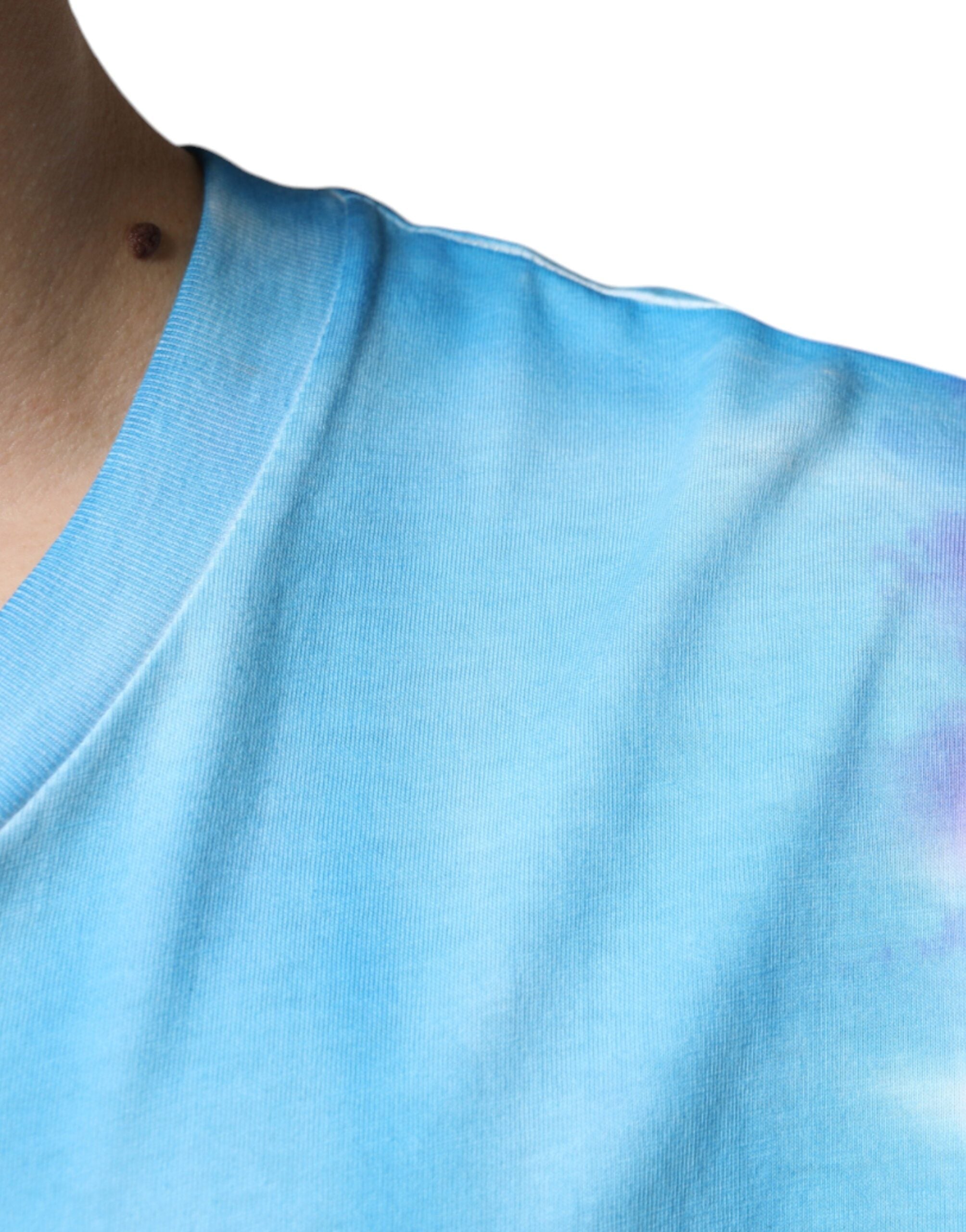 Dolce & Gabbana Flerfärgad Tie Dye Bomull Ärmlös T-shirt