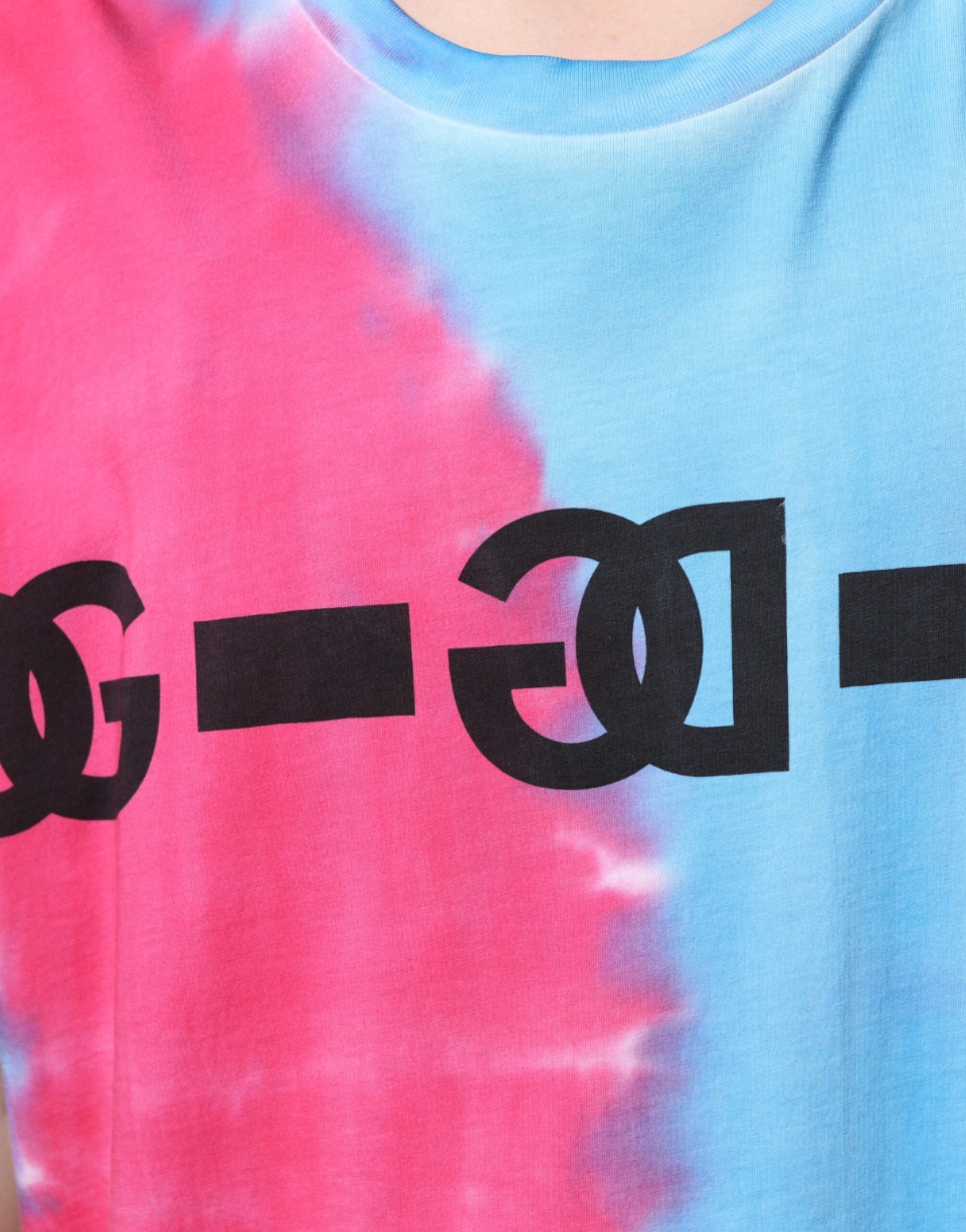 Dolce & Gabbana Flerfärgad Tie Dye Bomull Ärmlös T-shirt