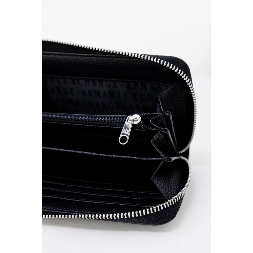 Armani Exchange svart polyetenplånbok