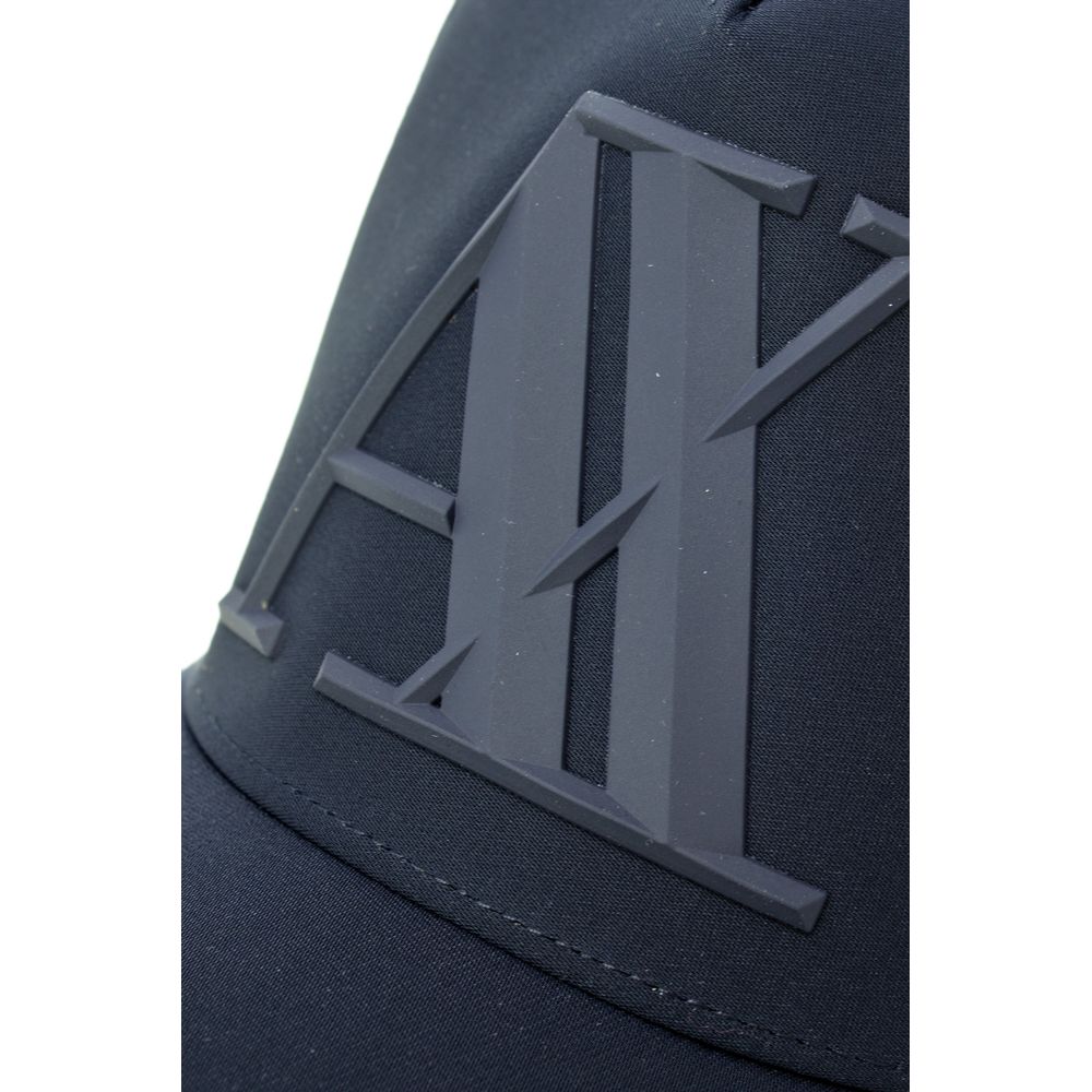 Armani Exchange Blå Polyesterkepsar Basebollkeps