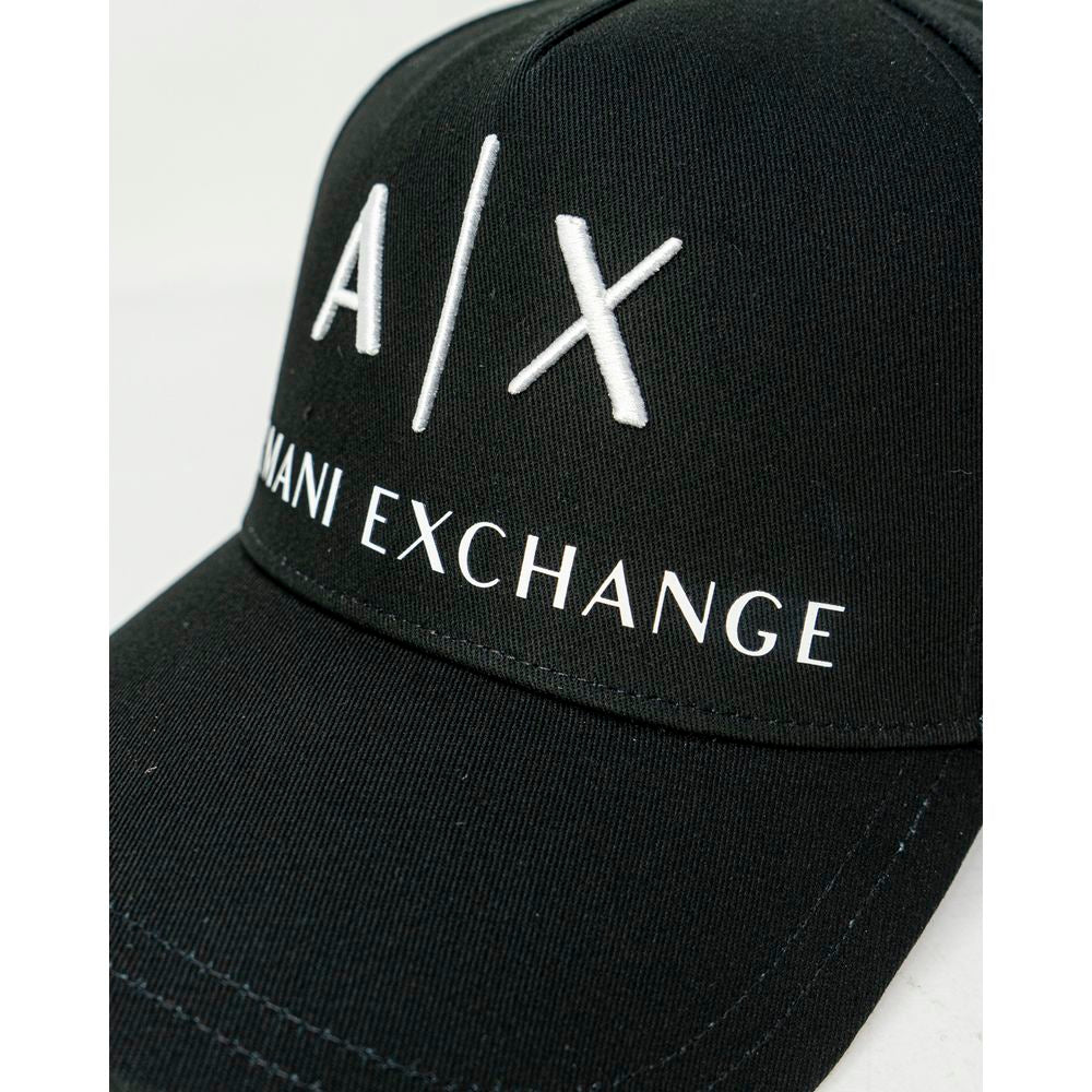 Armani Exchange svarta bomullskepsar basebollkeps