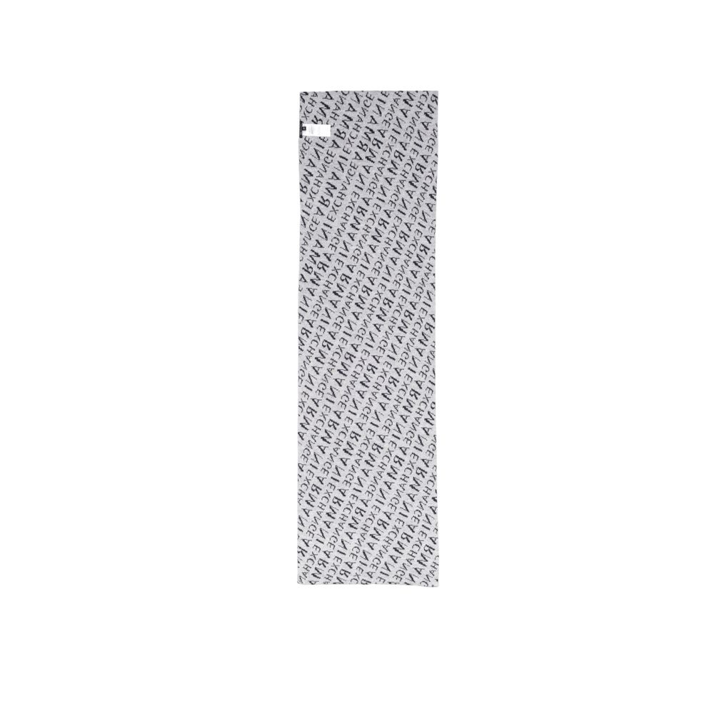 Armani Exchange blå polyamidhalsduk
