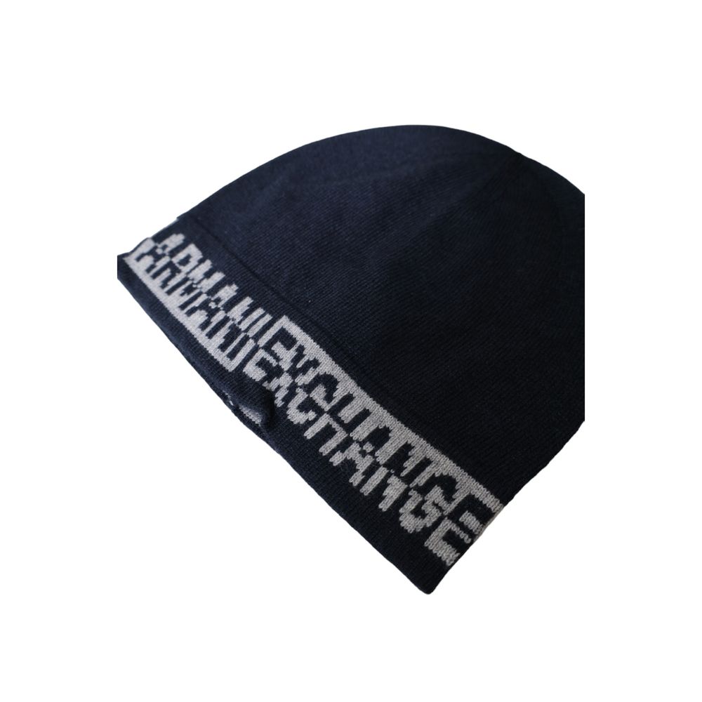 Armani Exchange blå polyamidhalsduk