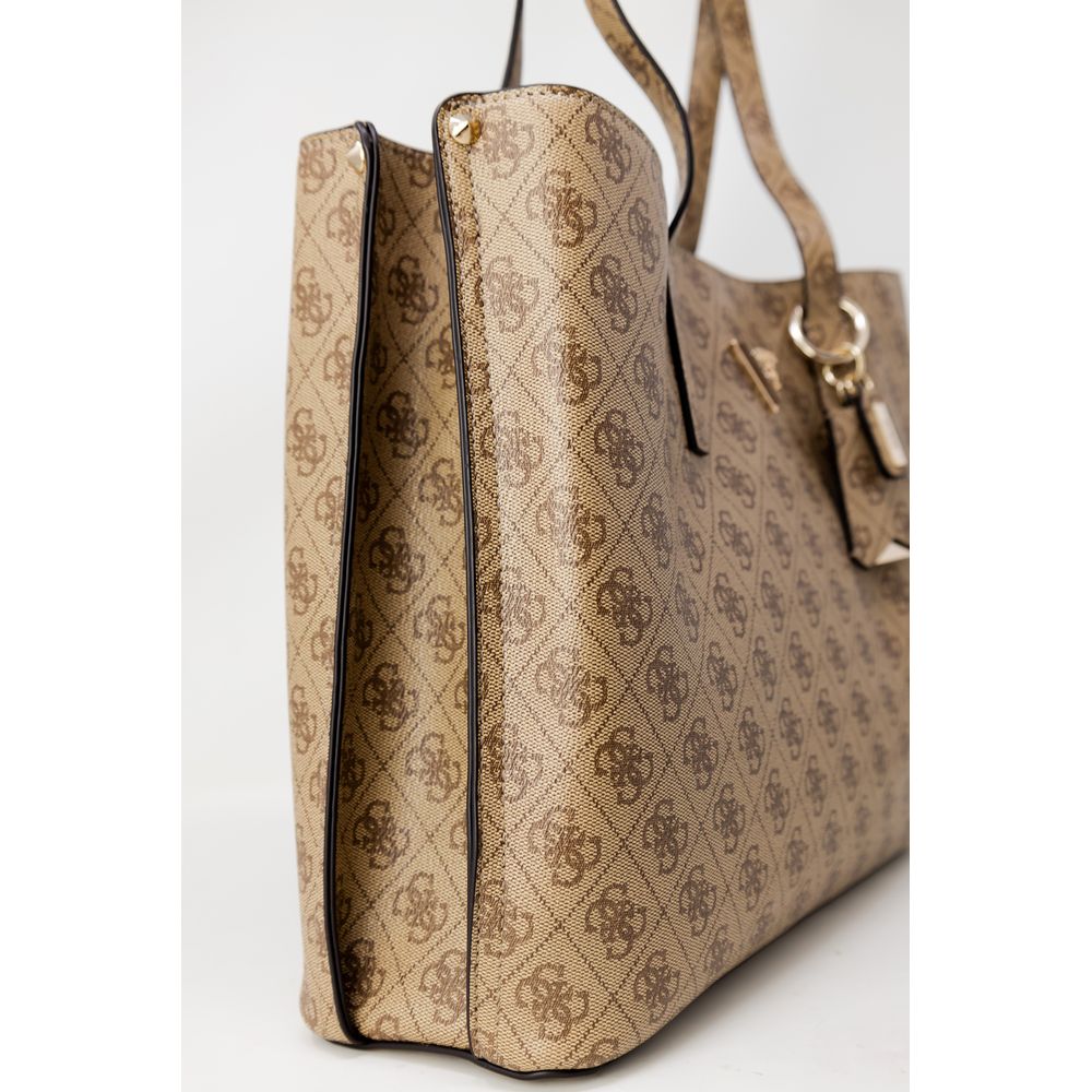 Guess beige polyetenhandväska