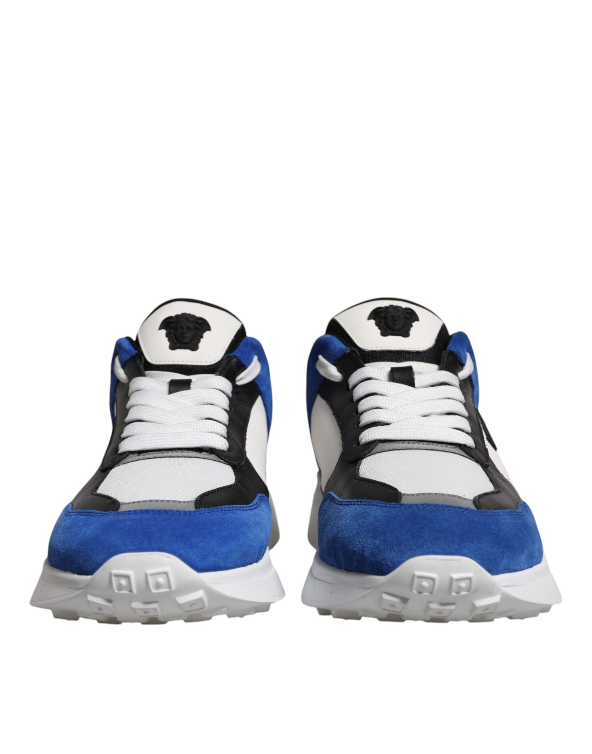 Versace Flerfärgad Canvas Quad Fabric Medusa Låga Sneakers Skor