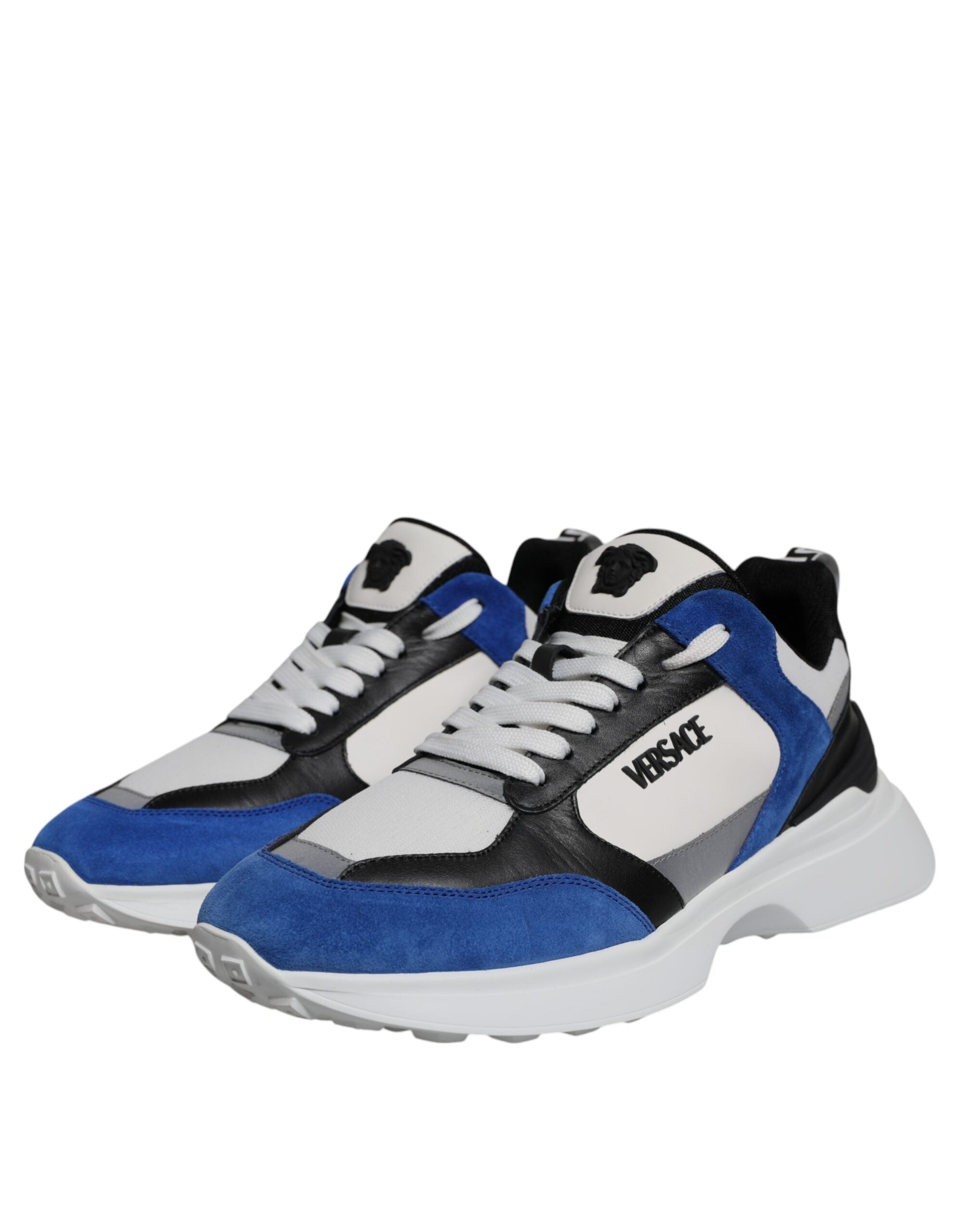 Versace Flerfärgad Canvas Quad Fabric Medusa Låga Sneakers Skor