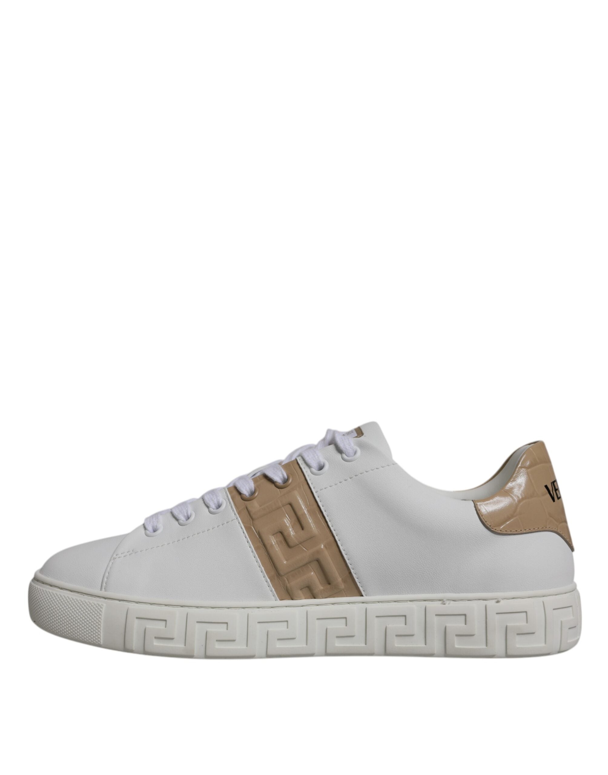 Versace Vita Bruna Greca Print TPU Låga Sneakers Herrskor