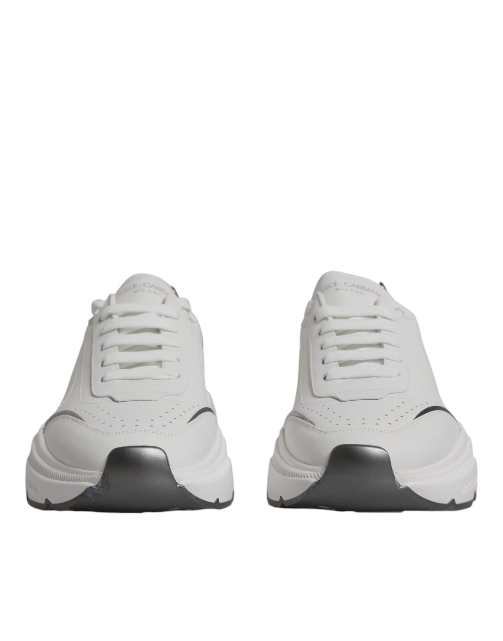 Dolce & Gabbana Vita Silver Daymaster Lädersneakers Skor