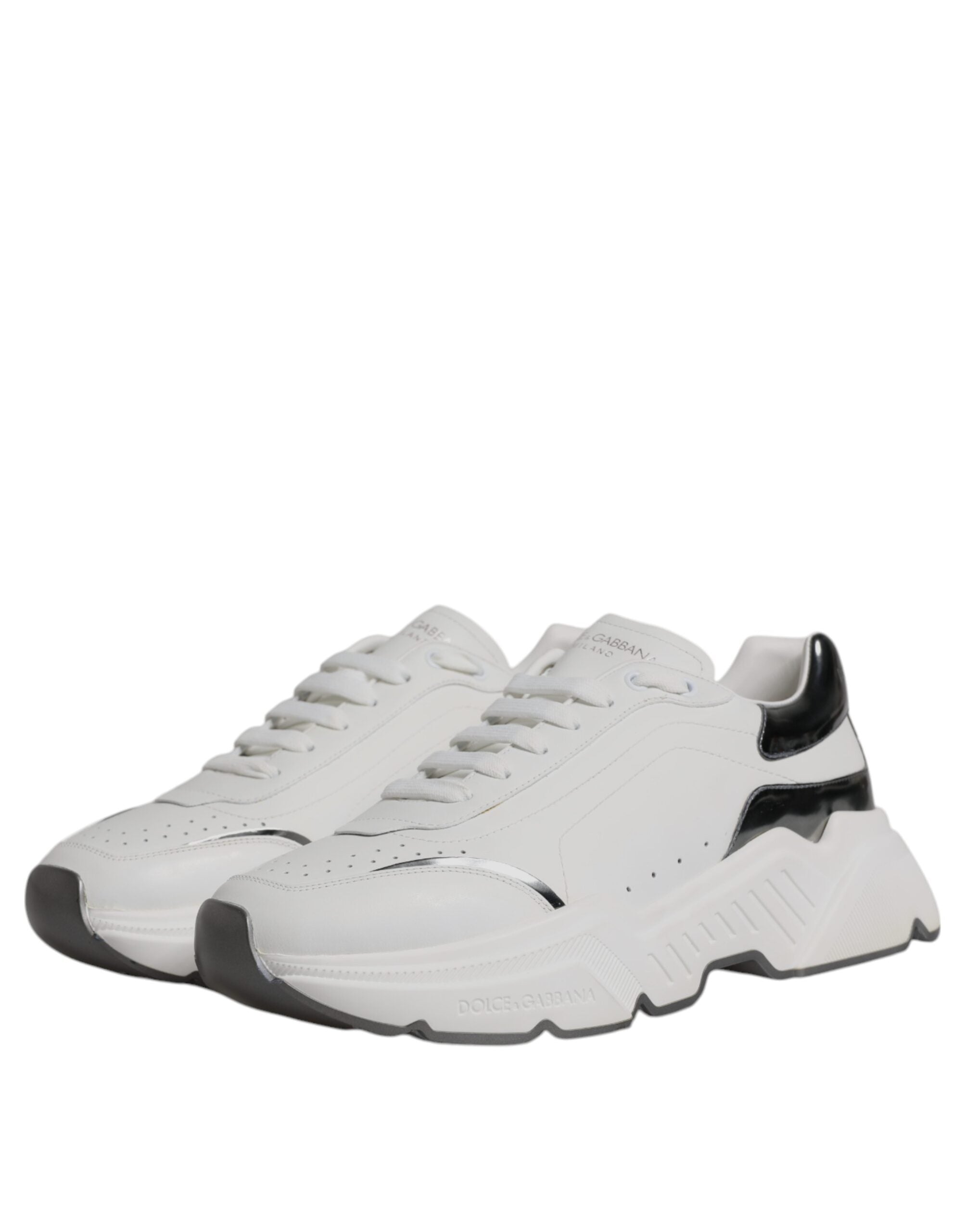 Dolce & Gabbana Vita Silver Daymaster Lädersneakers Skor