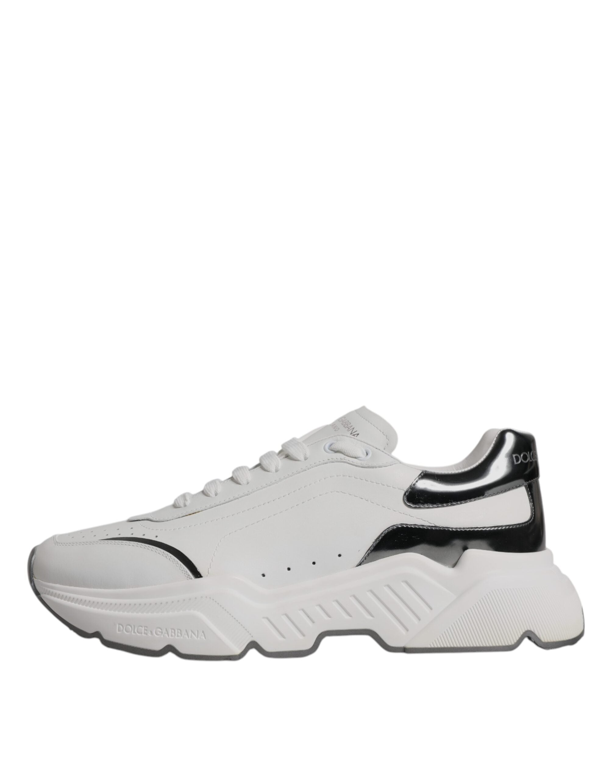 Dolce & Gabbana Vita Silver Daymaster Lädersneakers Skor