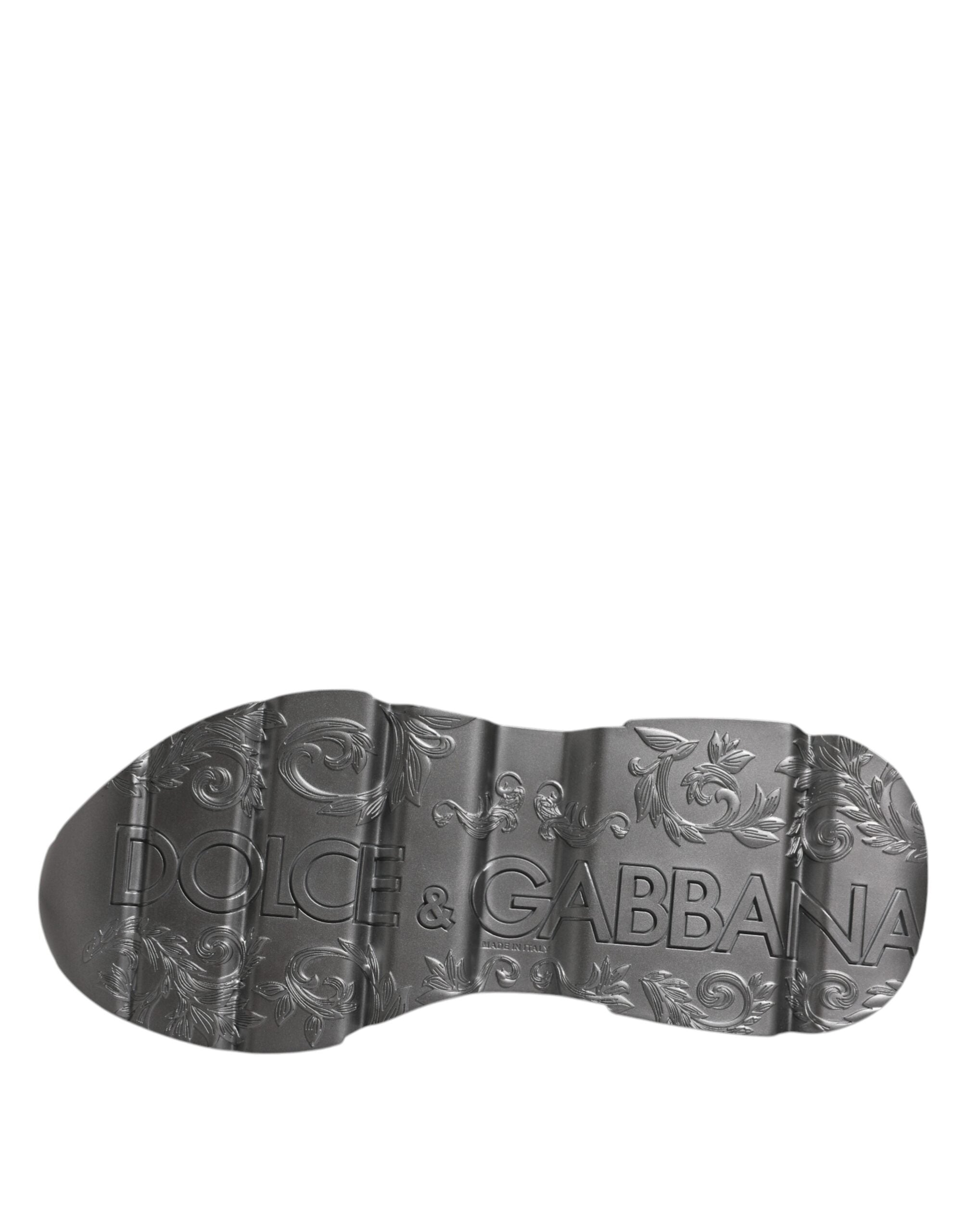 Dolce & Gabbana Vita Silver Daymaster Lädersneakers Skor