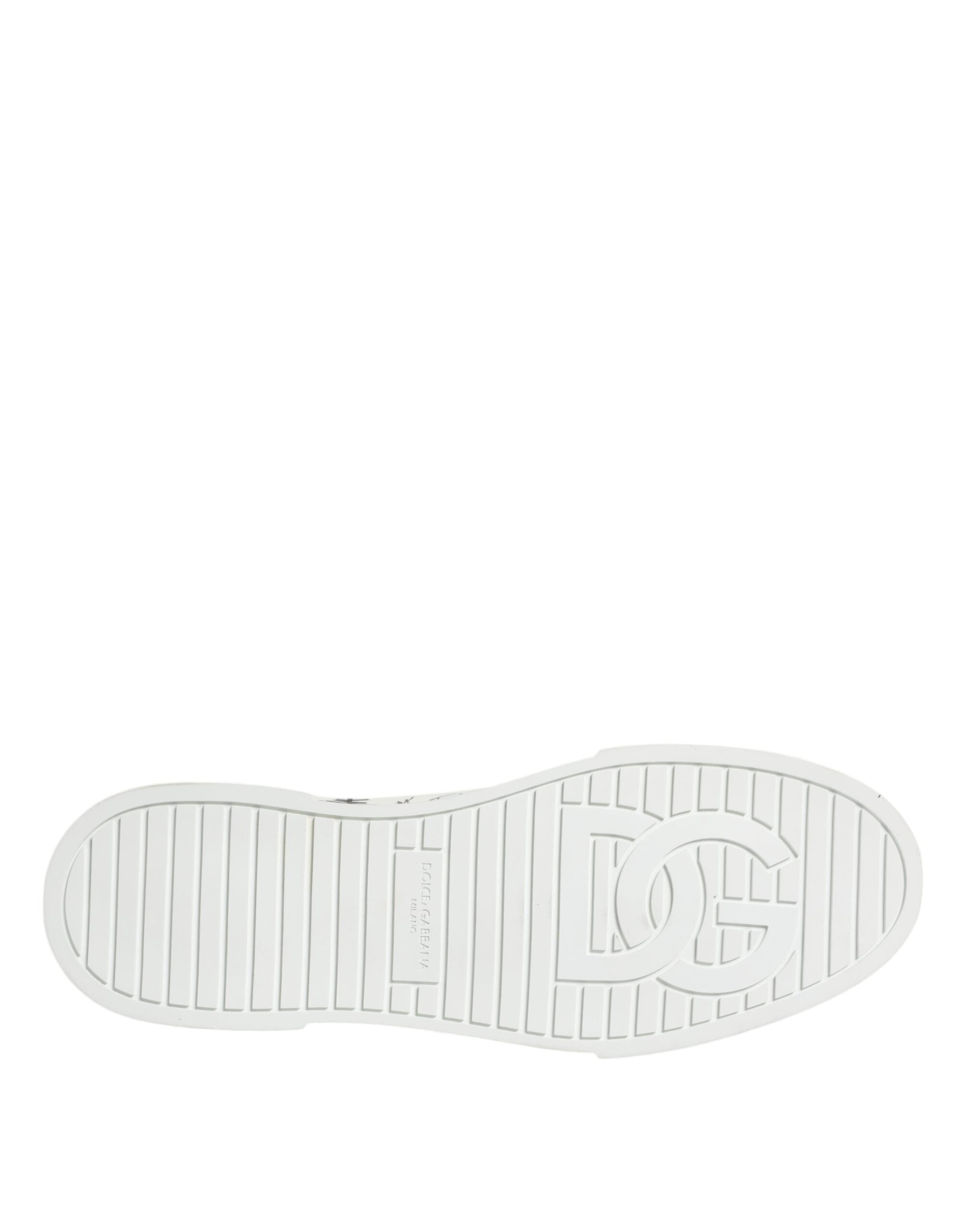 Dolce & Gabbana Vita Bomullsgraffiti Höga Sneakers