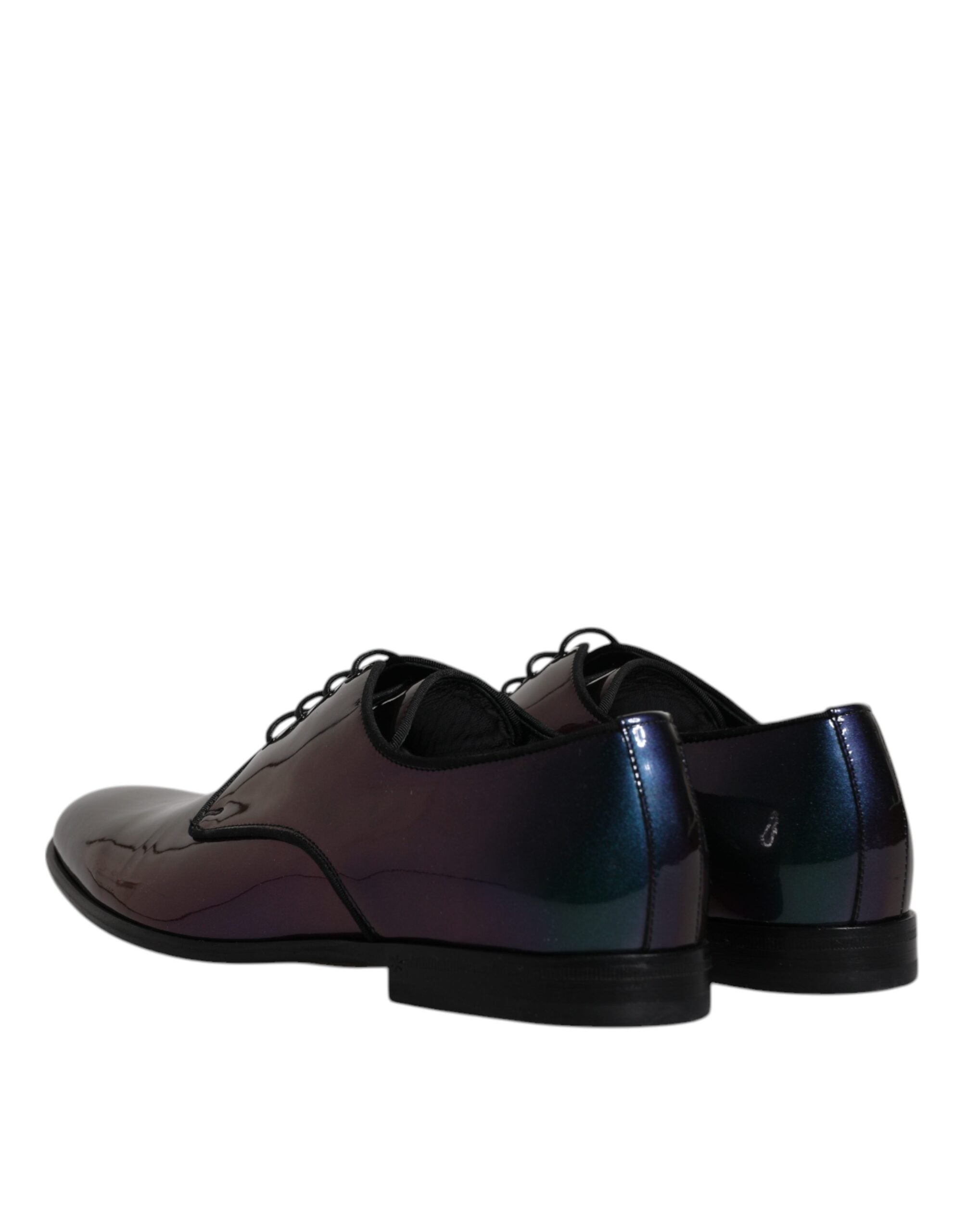 Dolce & Gabbana Peacock Lackskinn Derby Herrskor