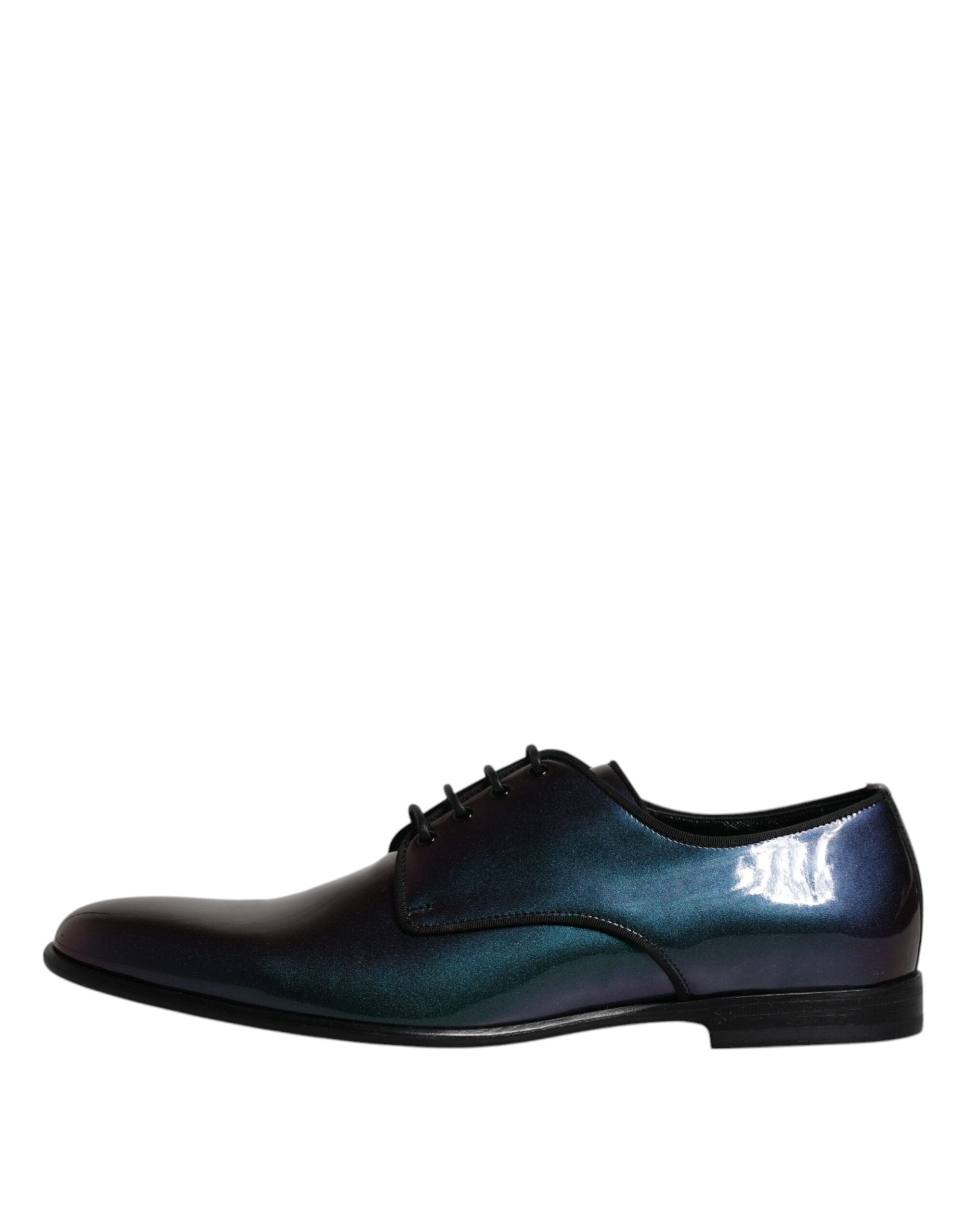 Dolce & Gabbana Peacock Lackskinn Derby Herrskor