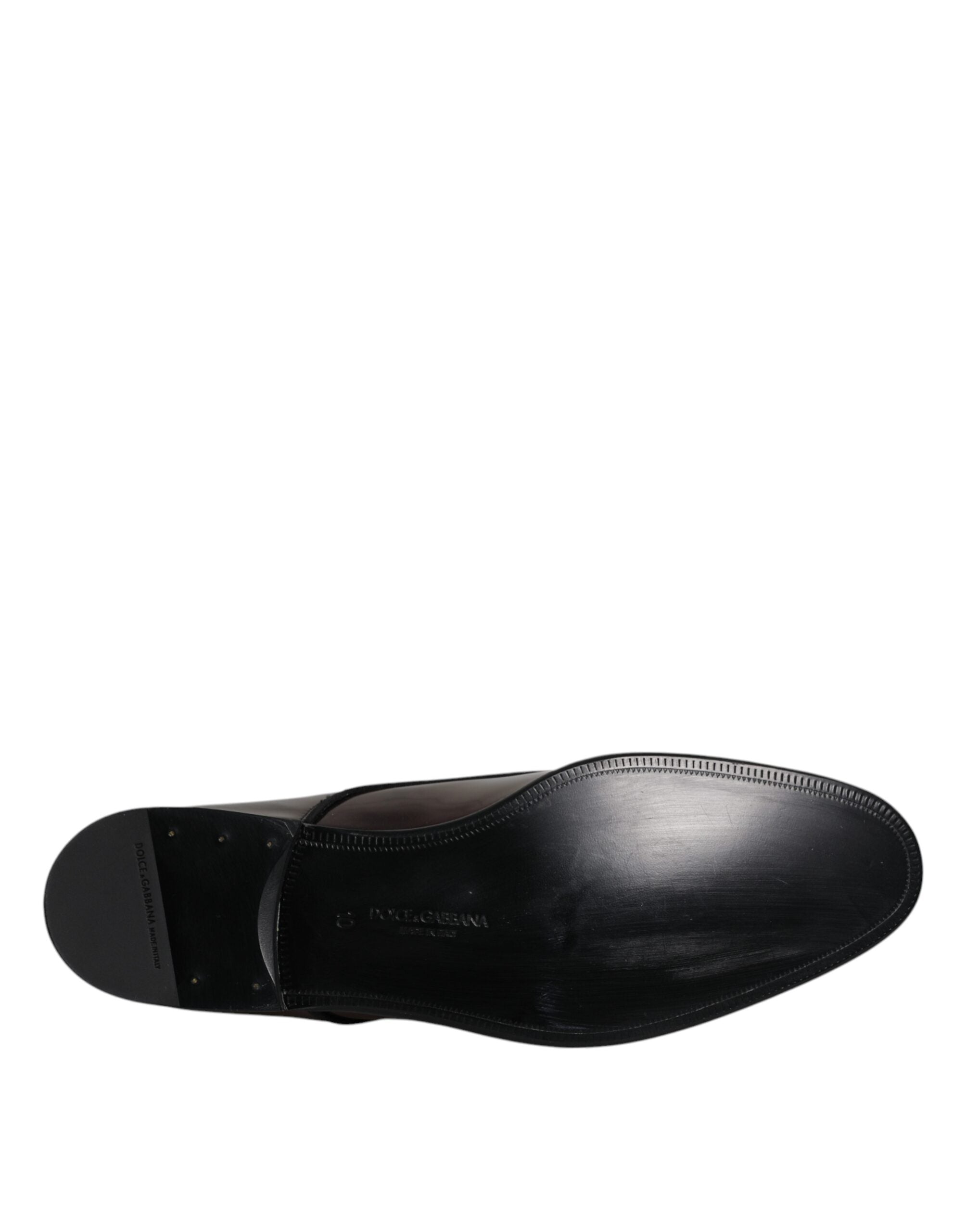 Dolce & Gabbana Peacock Lackskinn Derby Herrskor