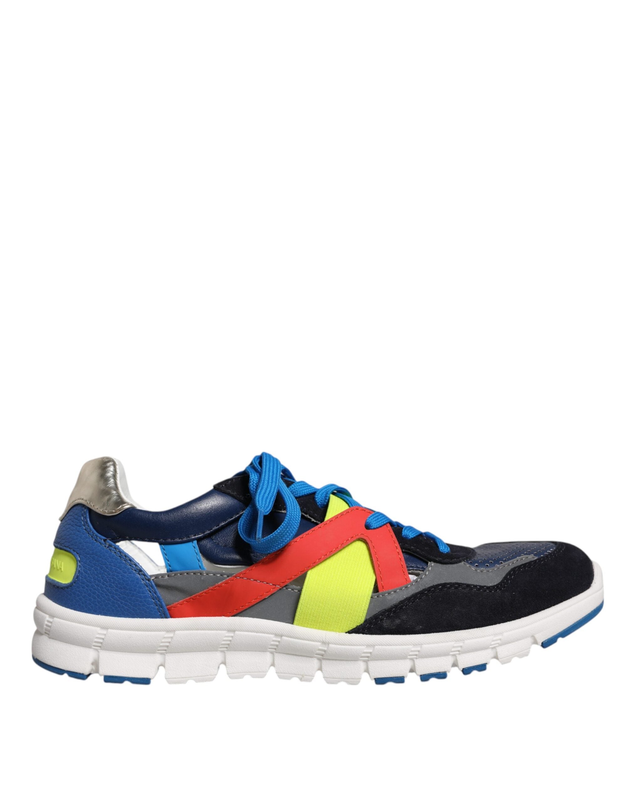 Dolce & Gabbana Låga Sneakers i Läder och Mocka i Flerfärg
