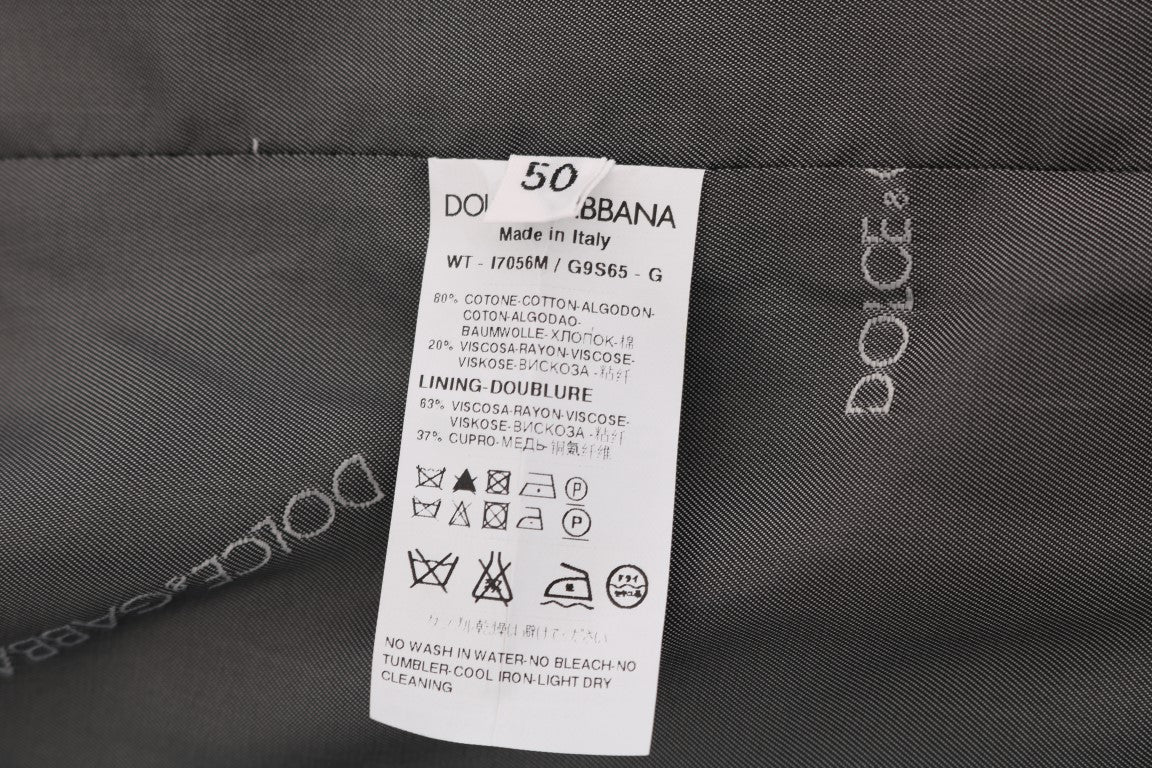 Dolce & Gabbana Grå STAFF Randig Bomullsväst