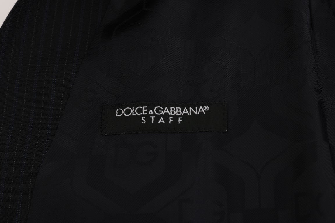 Dolce & Gabbana Svart STAFF Ullrandig Väst