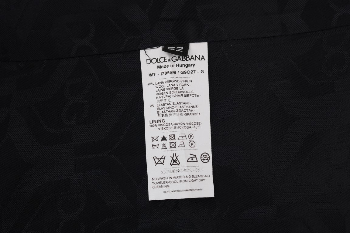 Dolce & Gabbana Svart STAFF Ullrandig Väst