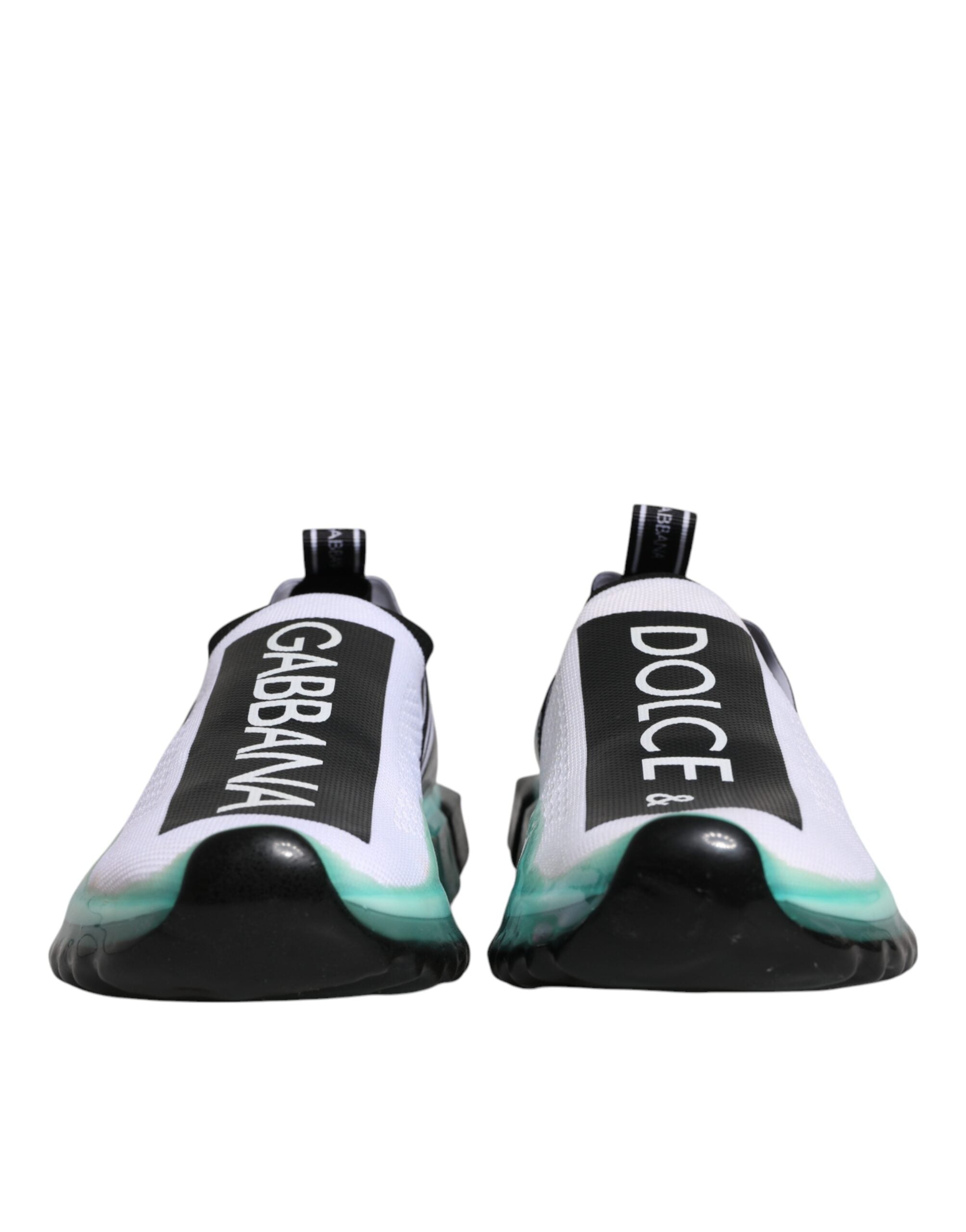 Dolce & Gabbana Vita Blå Sorrento Slip On Sneakers Skor