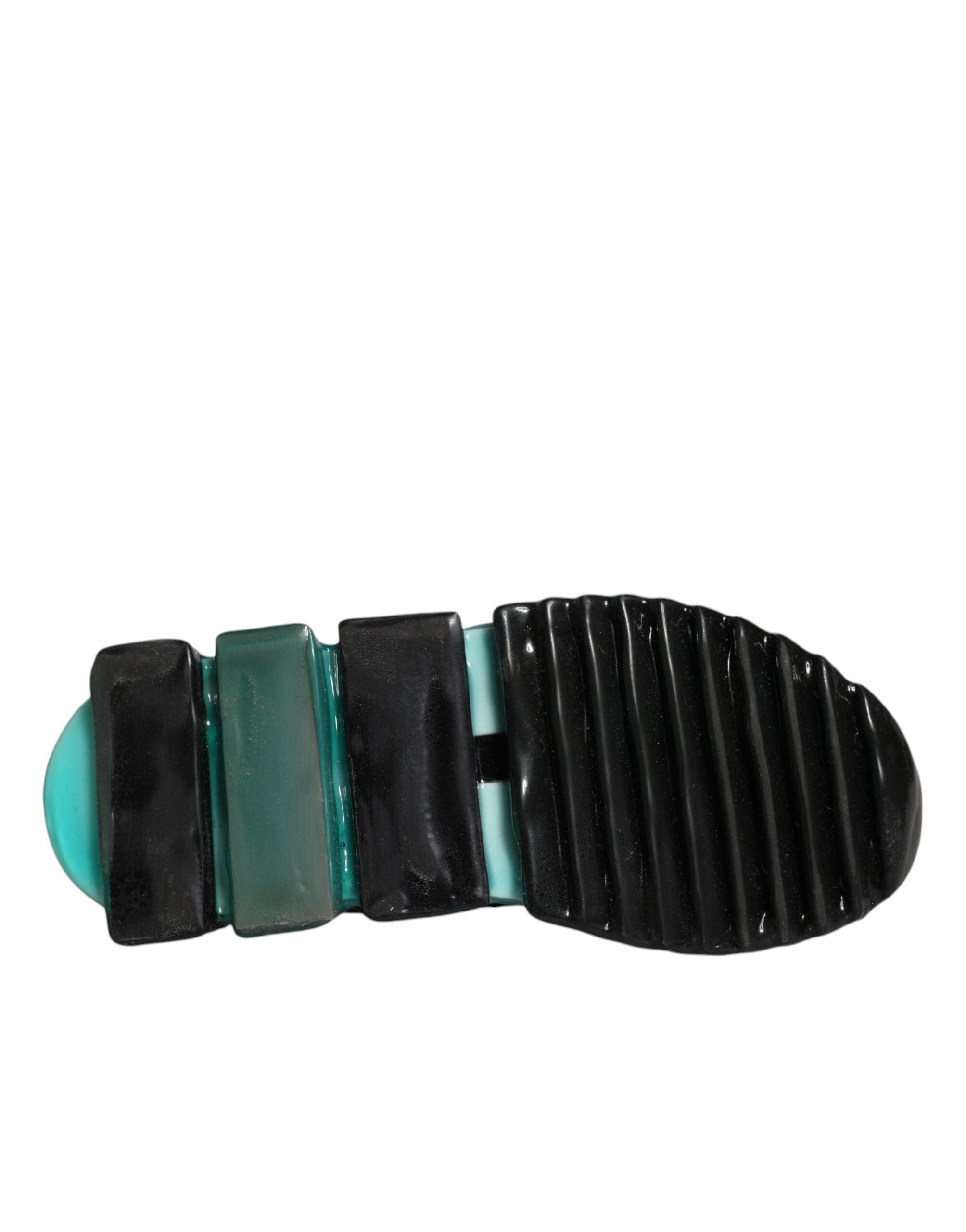 Dolce & Gabbana Vita Blå Sorrento Slip On Sneakers Skor